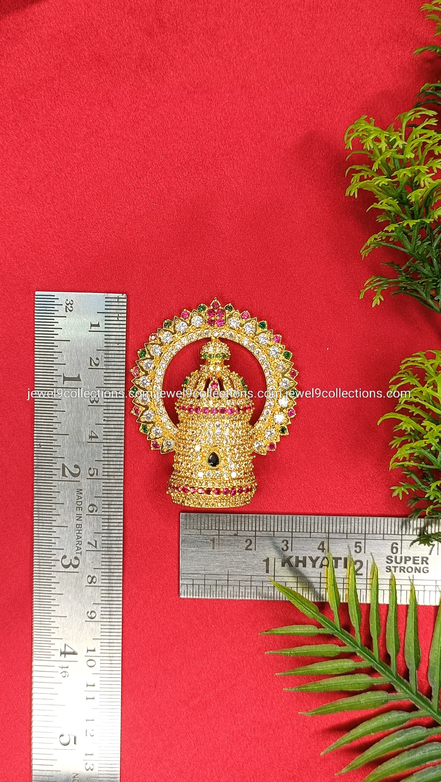 AD Stone Exquisite God Goddess Crown Height 5.5 cm - Wide 2.cm