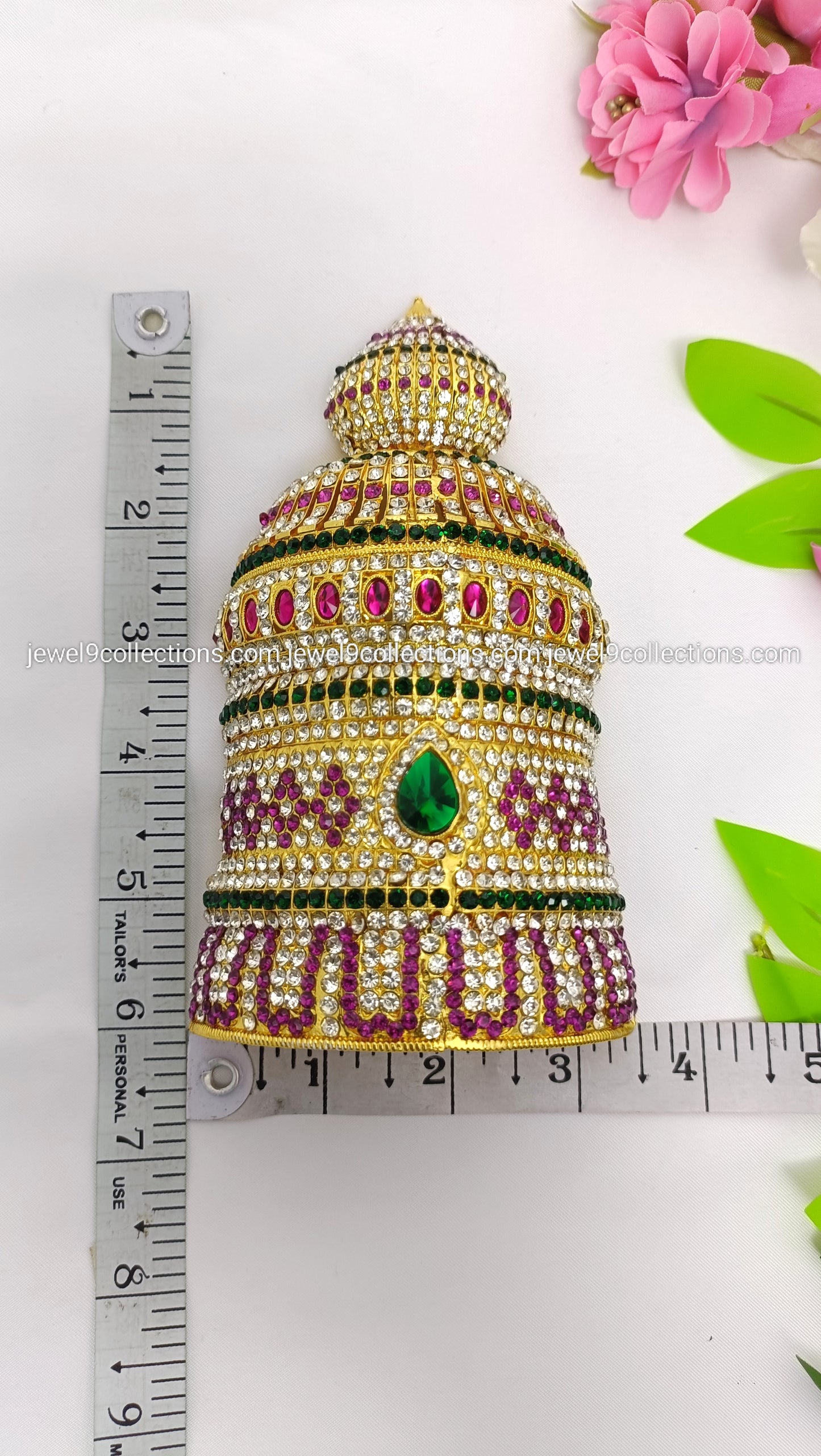 Sacred handmade Crown for Hindu Deity size 2