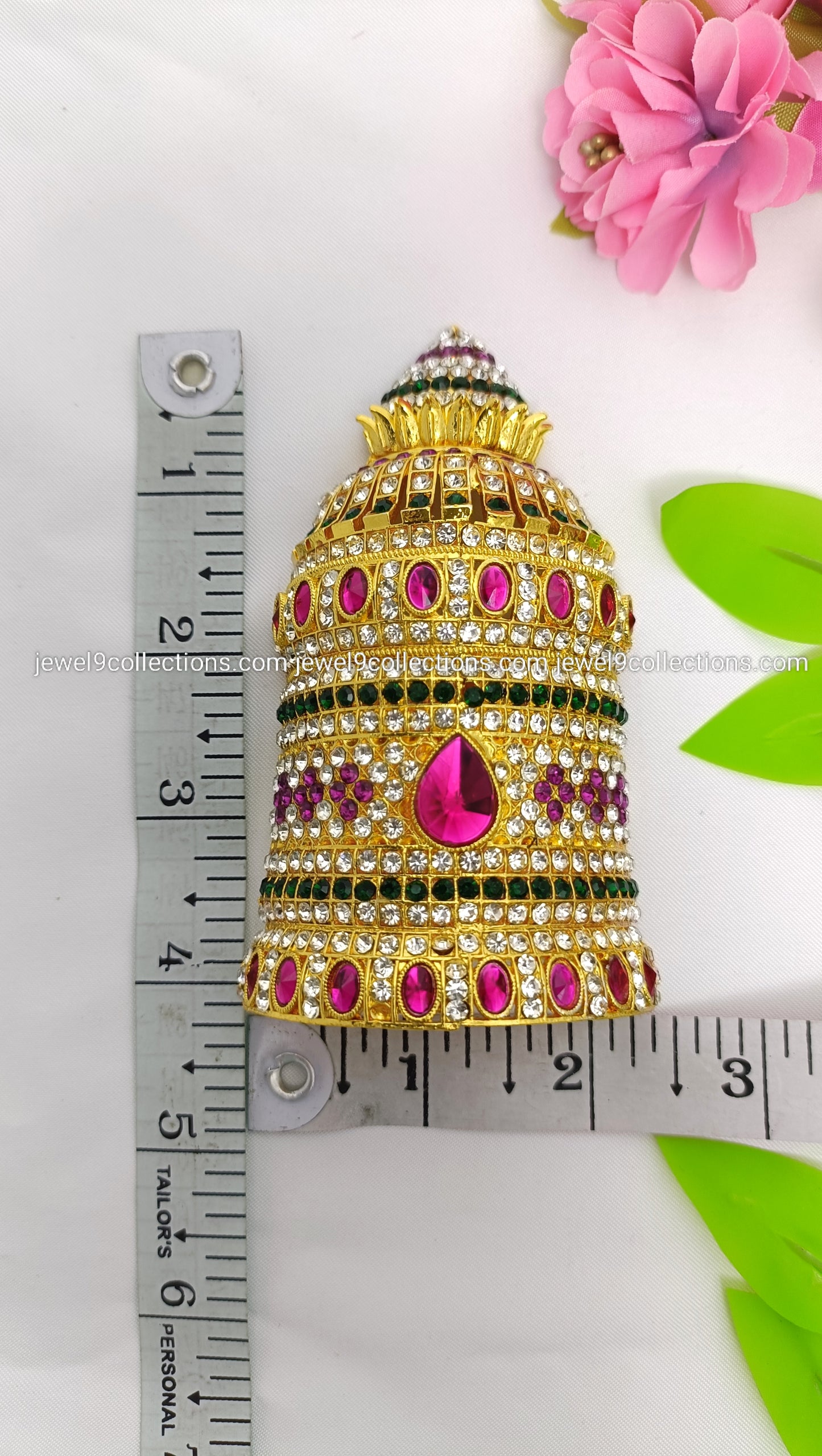 Sacred handmade Crown for Hindu Deity size 1