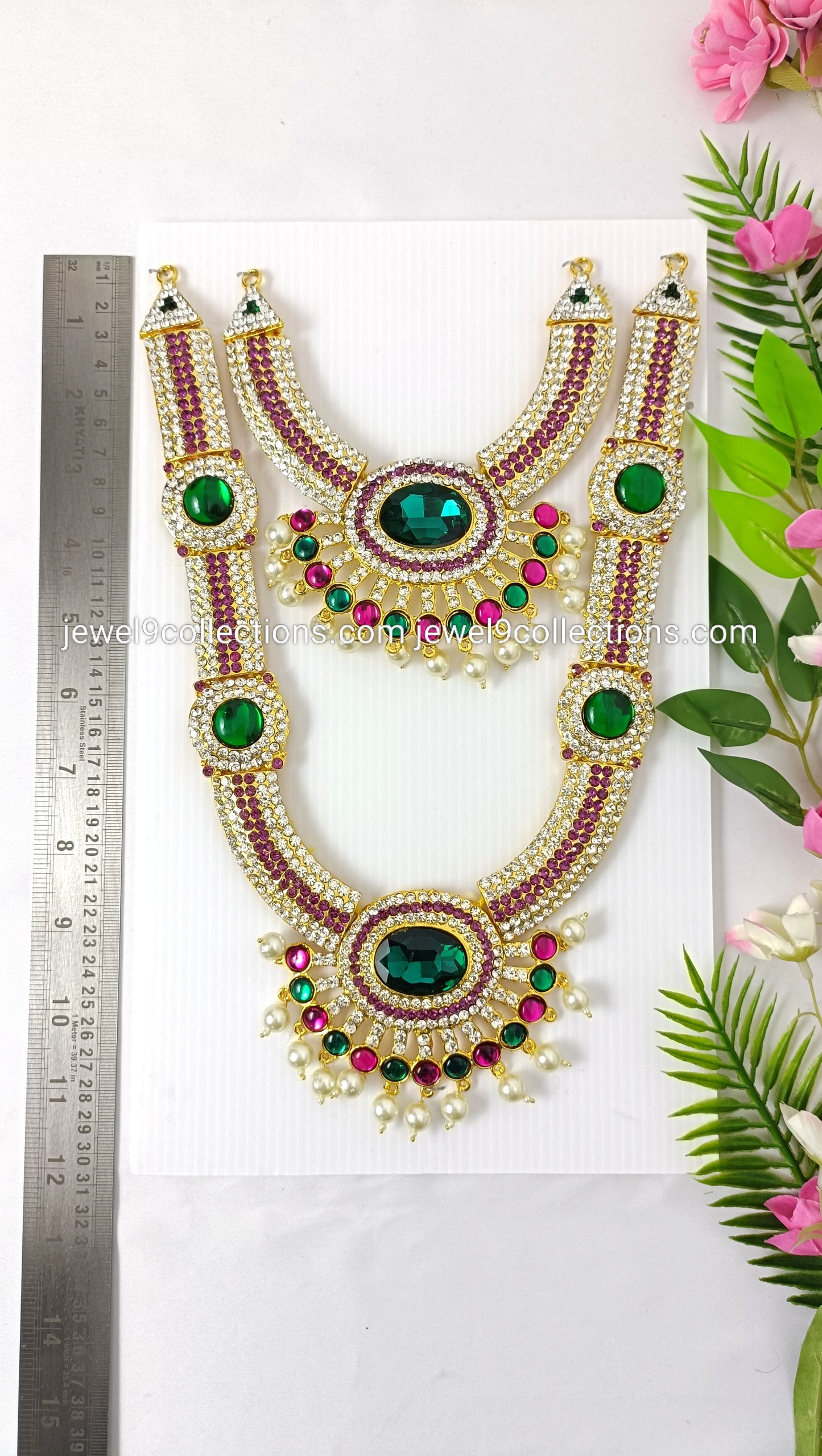Varalakshmi Two Step Long Necklace 12 inches