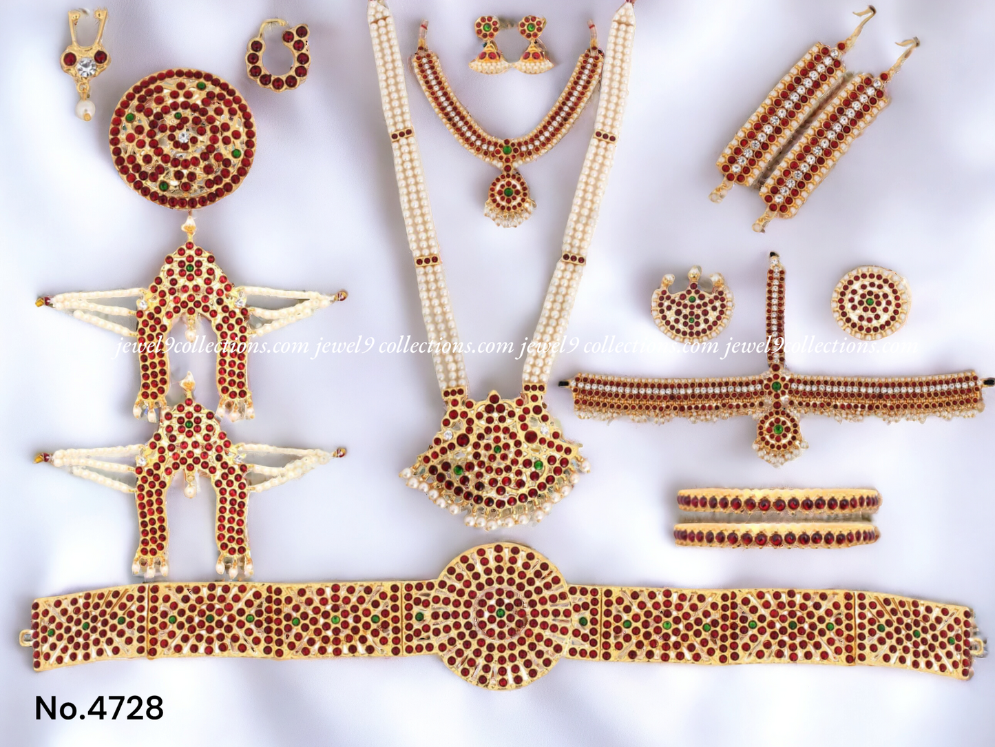 Online Traditional Indian Bharatanatyam Jewelery Set by Jewel9Collections