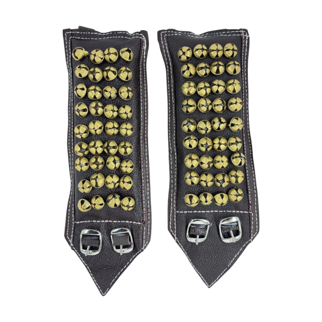 Bharatanatyam Ghungroo / Salangai - 4 lines Brown Ankle Belt