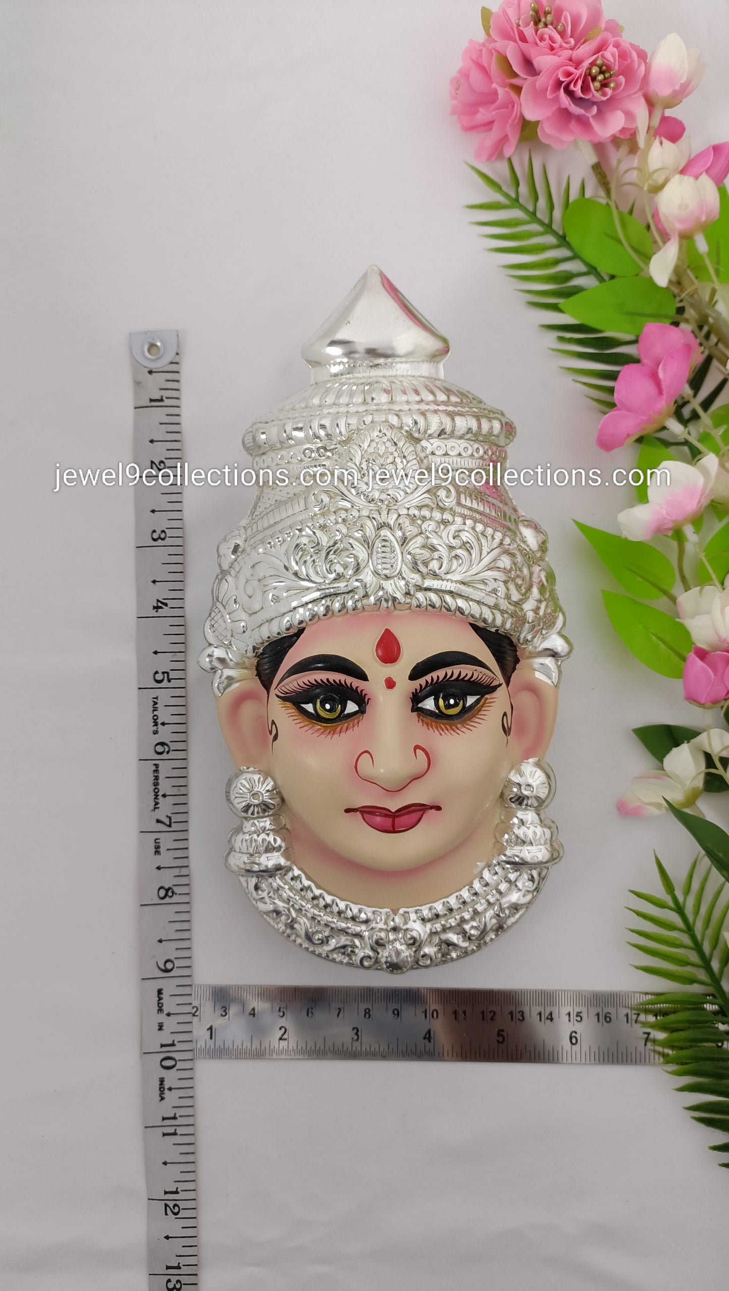 Silver Varalakshmi Devi Face (Jambo size)