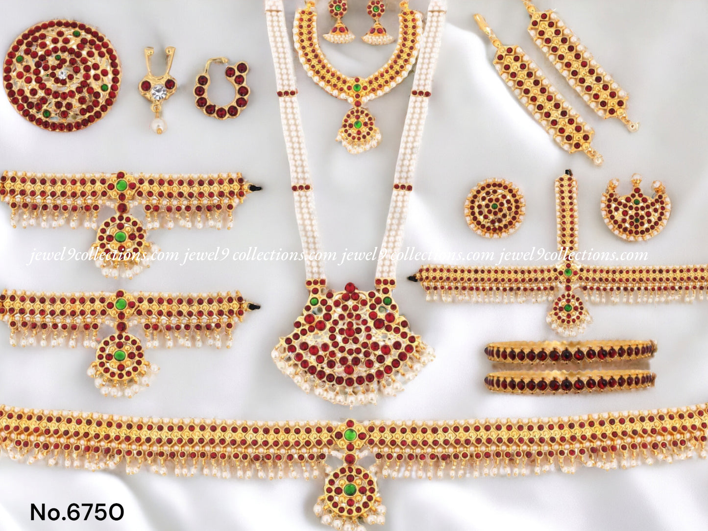 Online Exquisite Bharatanatyam Dance Jewellery Set - Jewel9Collections