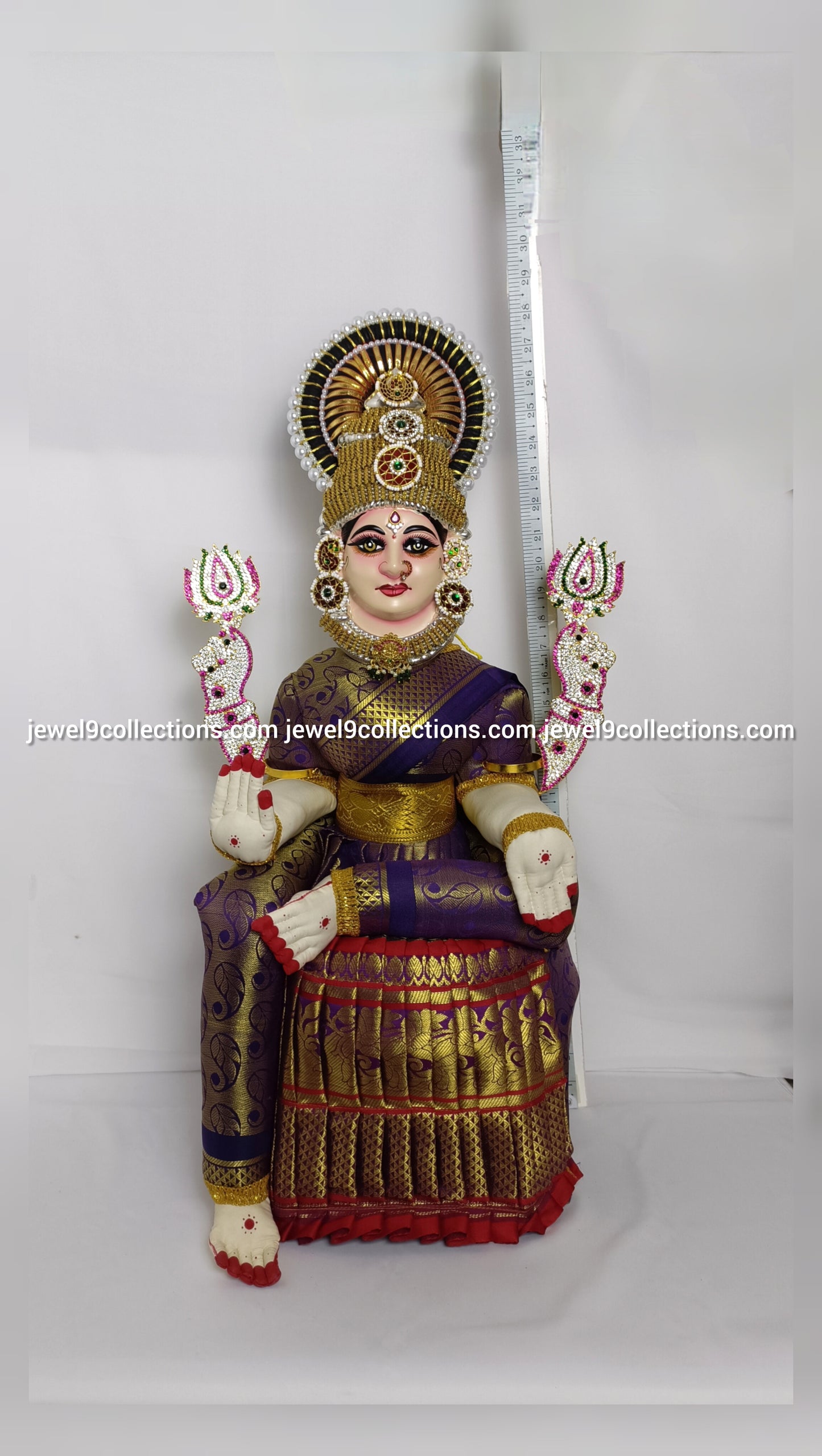 Sacred Varalakshmi Decor with Temple Jewellery