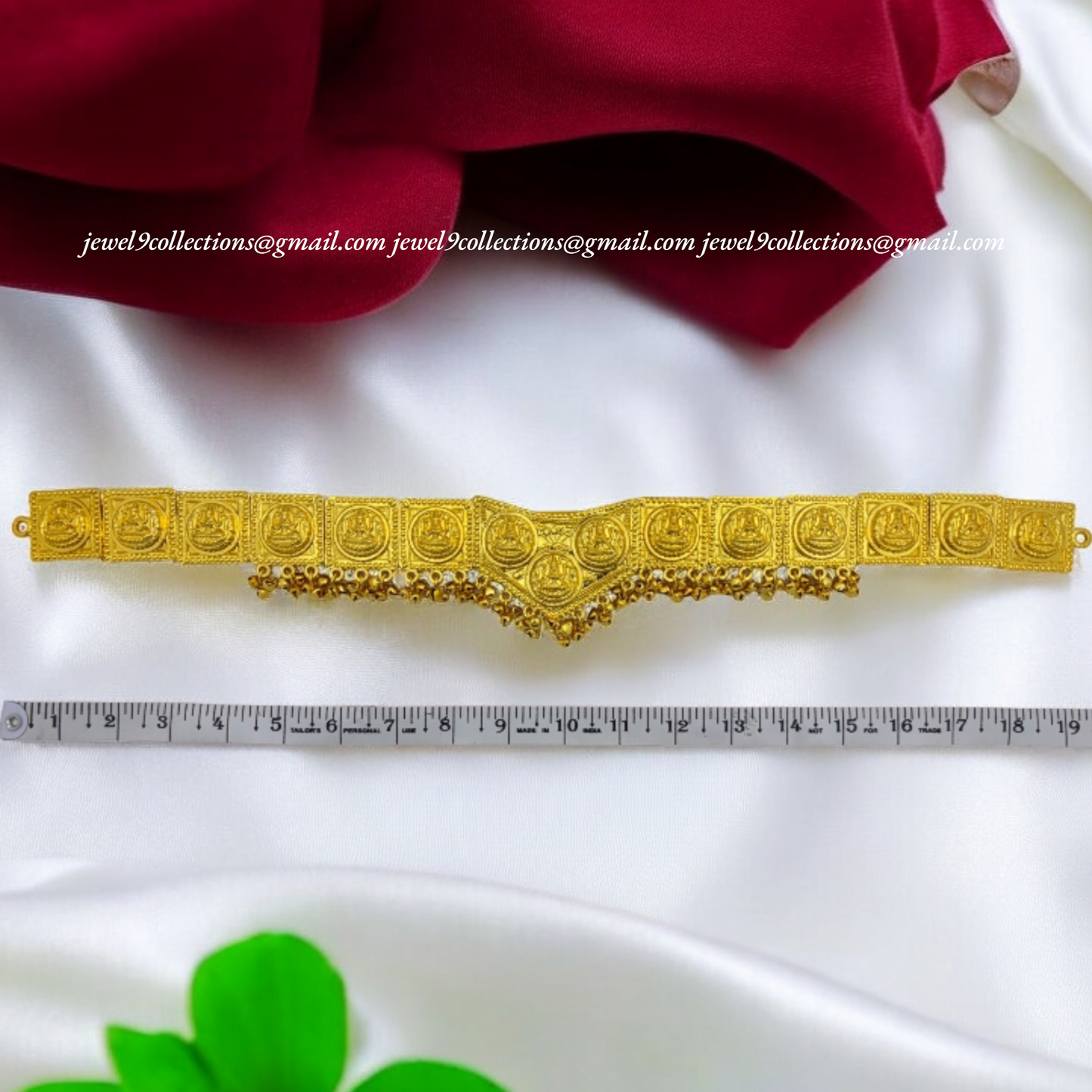 Bharatanatyam Gold Plated Vaddanam Waist Belt