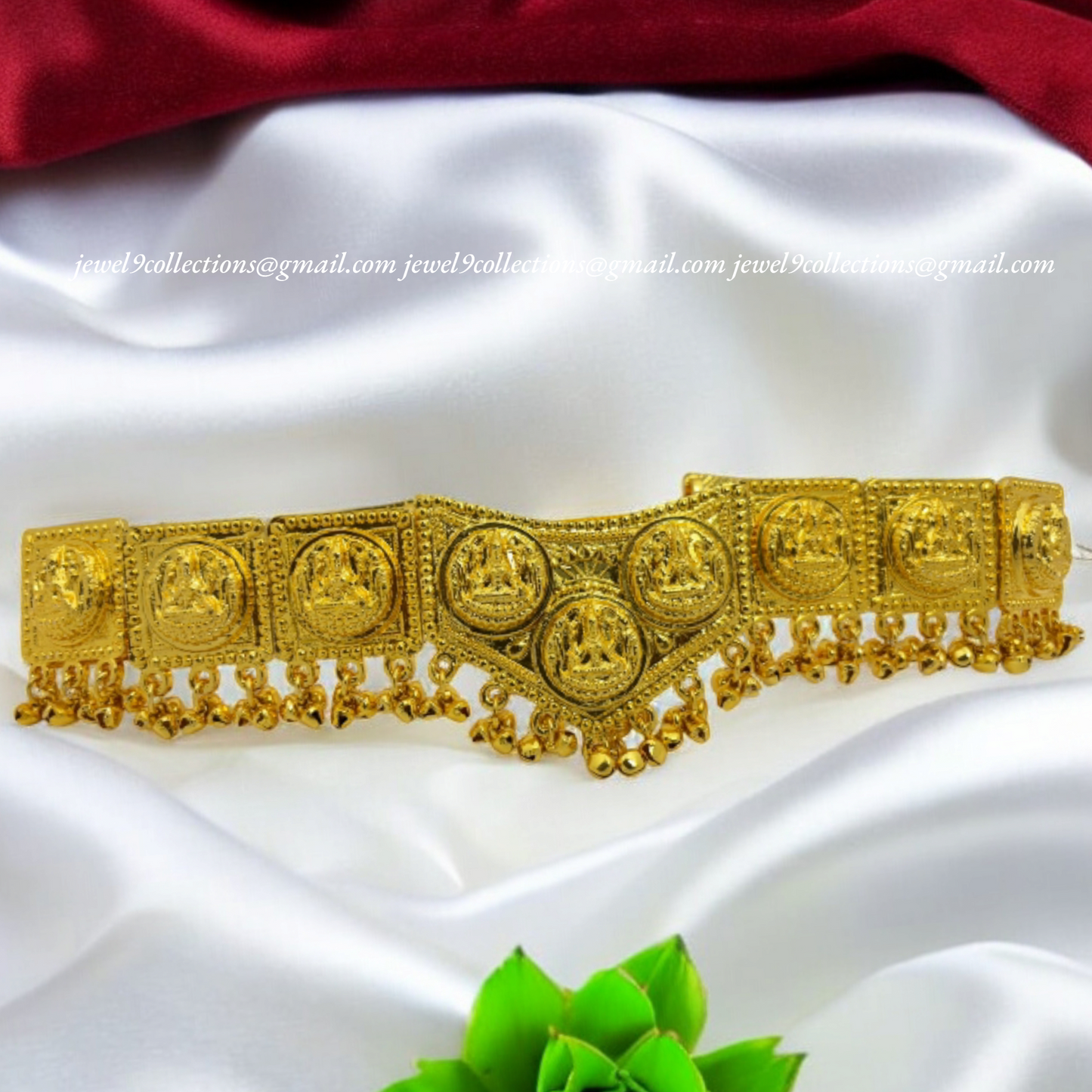 Bharatanatyam Gold Plated Vaddanam Waist Belt