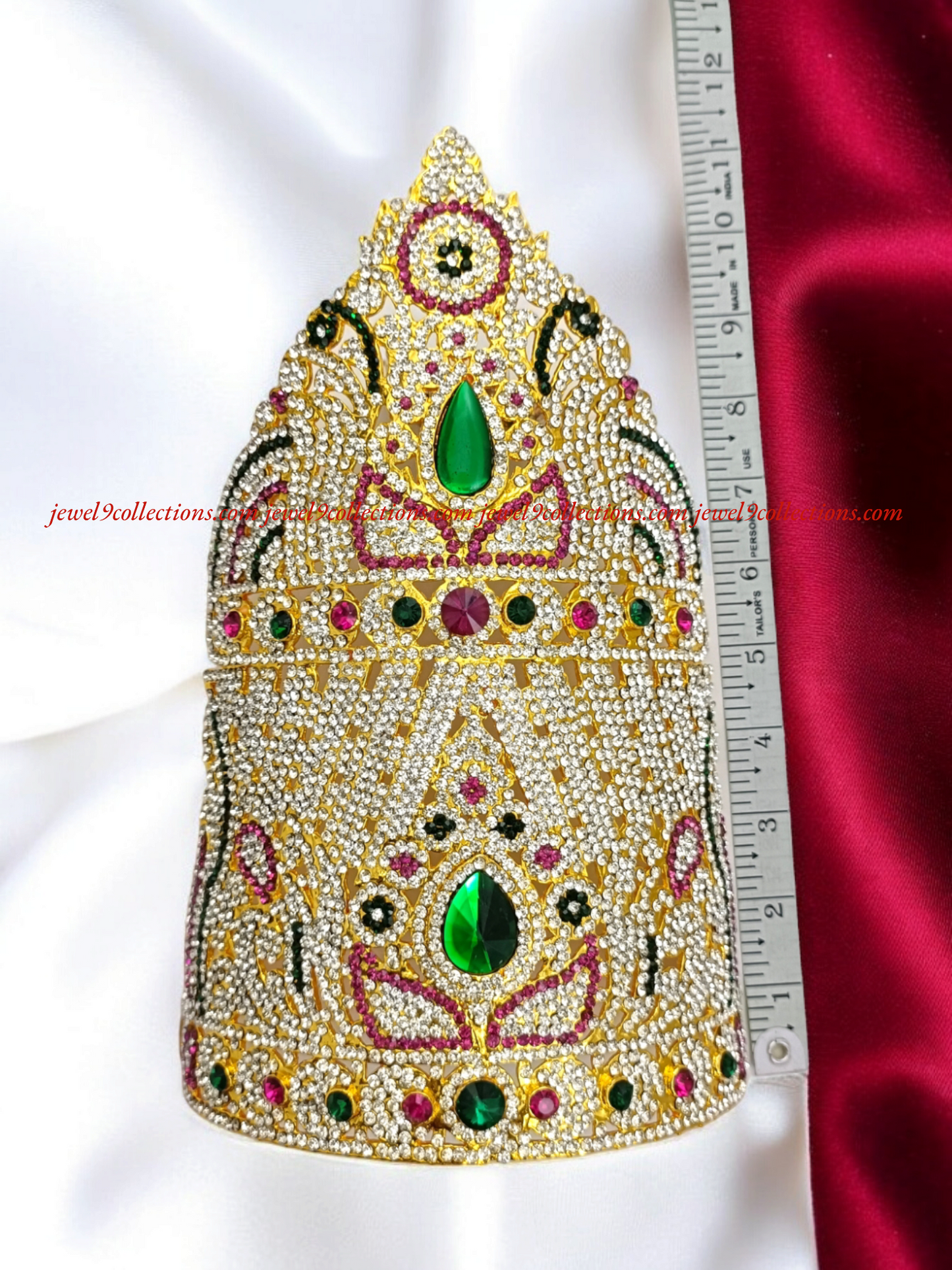 Ornamental Crown Mukut for Hindu Temple Deity
