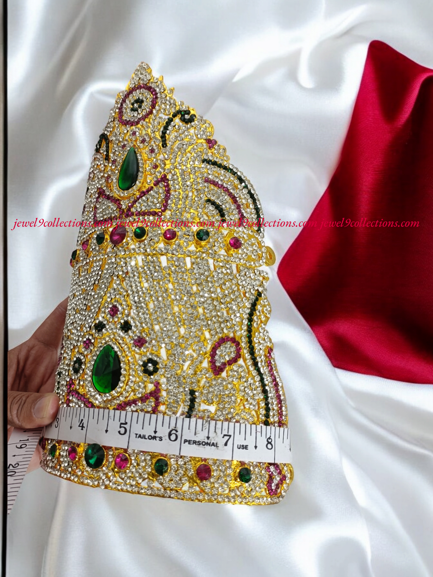 Ornamental Crown Mukut for Hindu Temple Deity