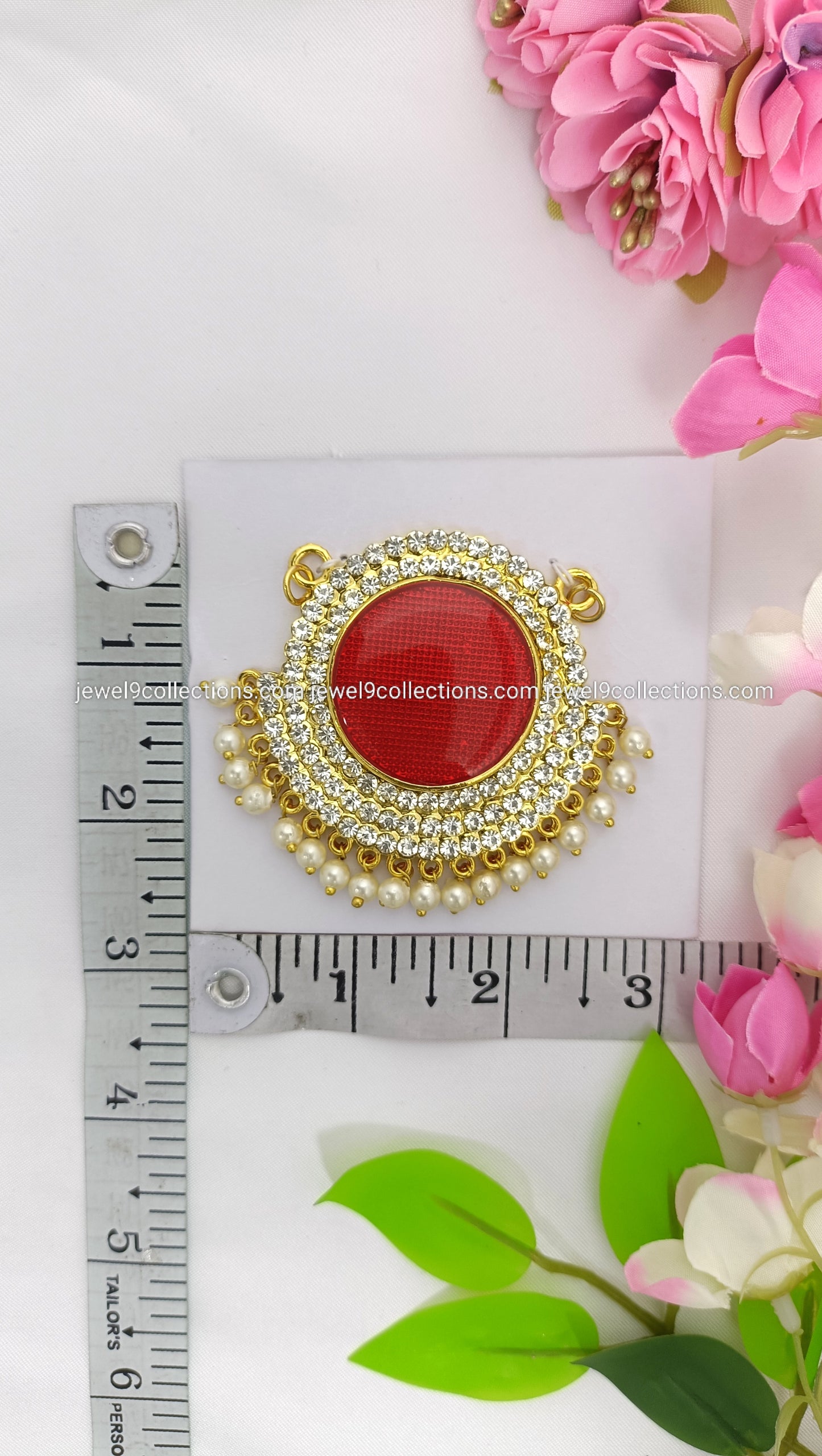 Amman Lockets Red colour H-2.5 # W-2.75