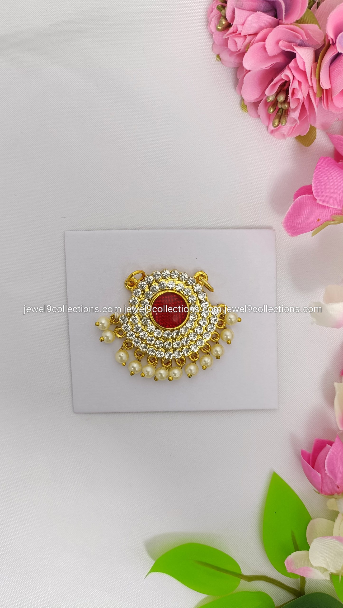 Amman patakam-Pendent Red colour H-1.75 # W-2