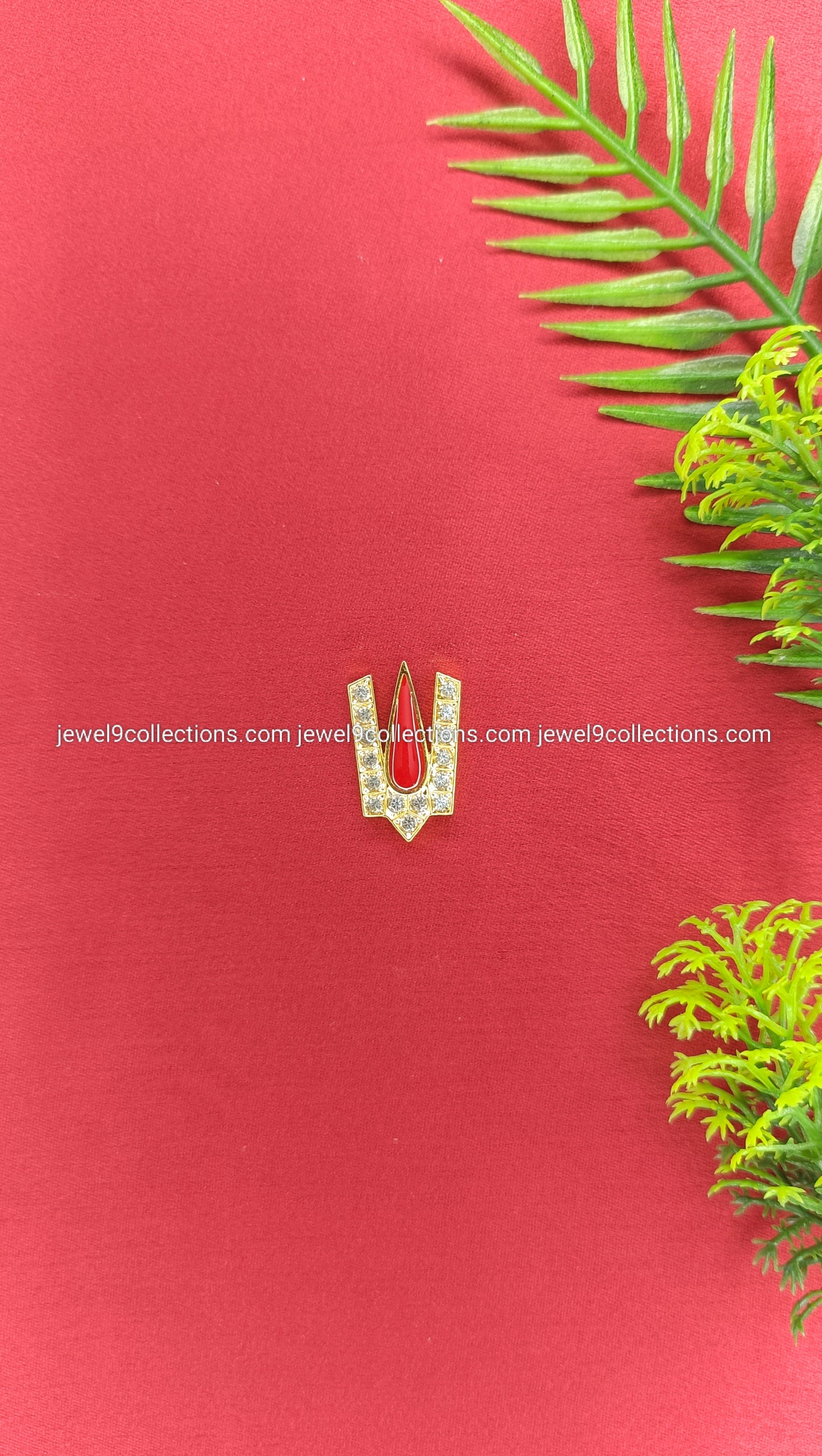 Venkateswara Swamy Namam Height 2.5 cm AD Stones