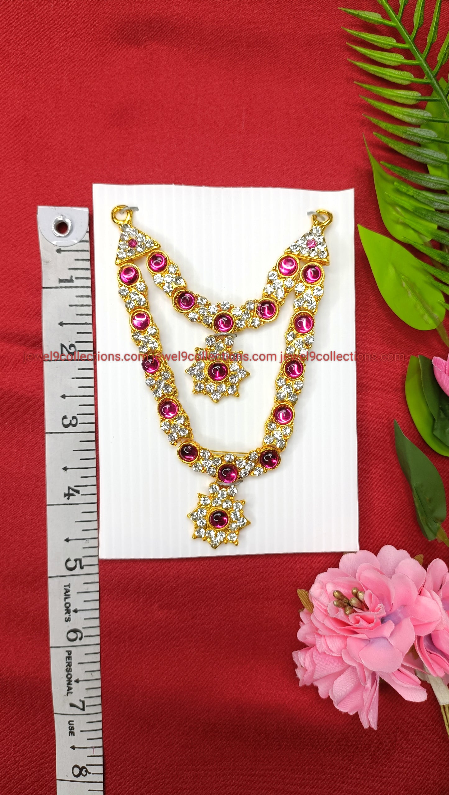 Buy Deity Jewellery pink stone small size Necklace