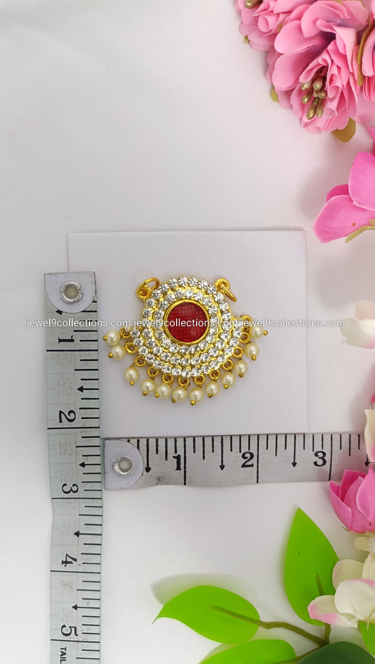 Amman patakam-Pendent Red colour H-1.75 # W-2