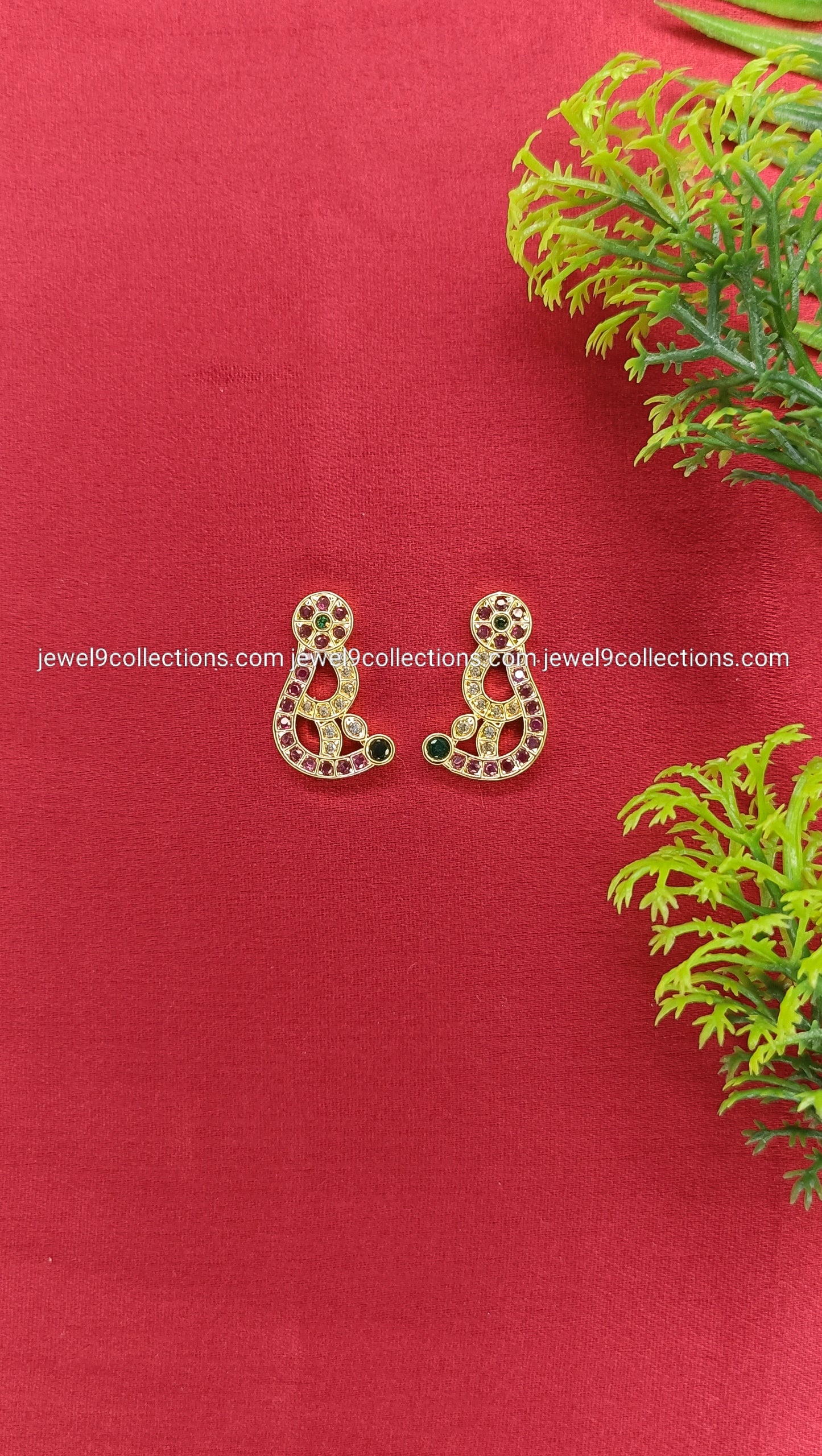 God & Goddess Earrings - Divine Adornment Karna Pathakam Height 2.cm