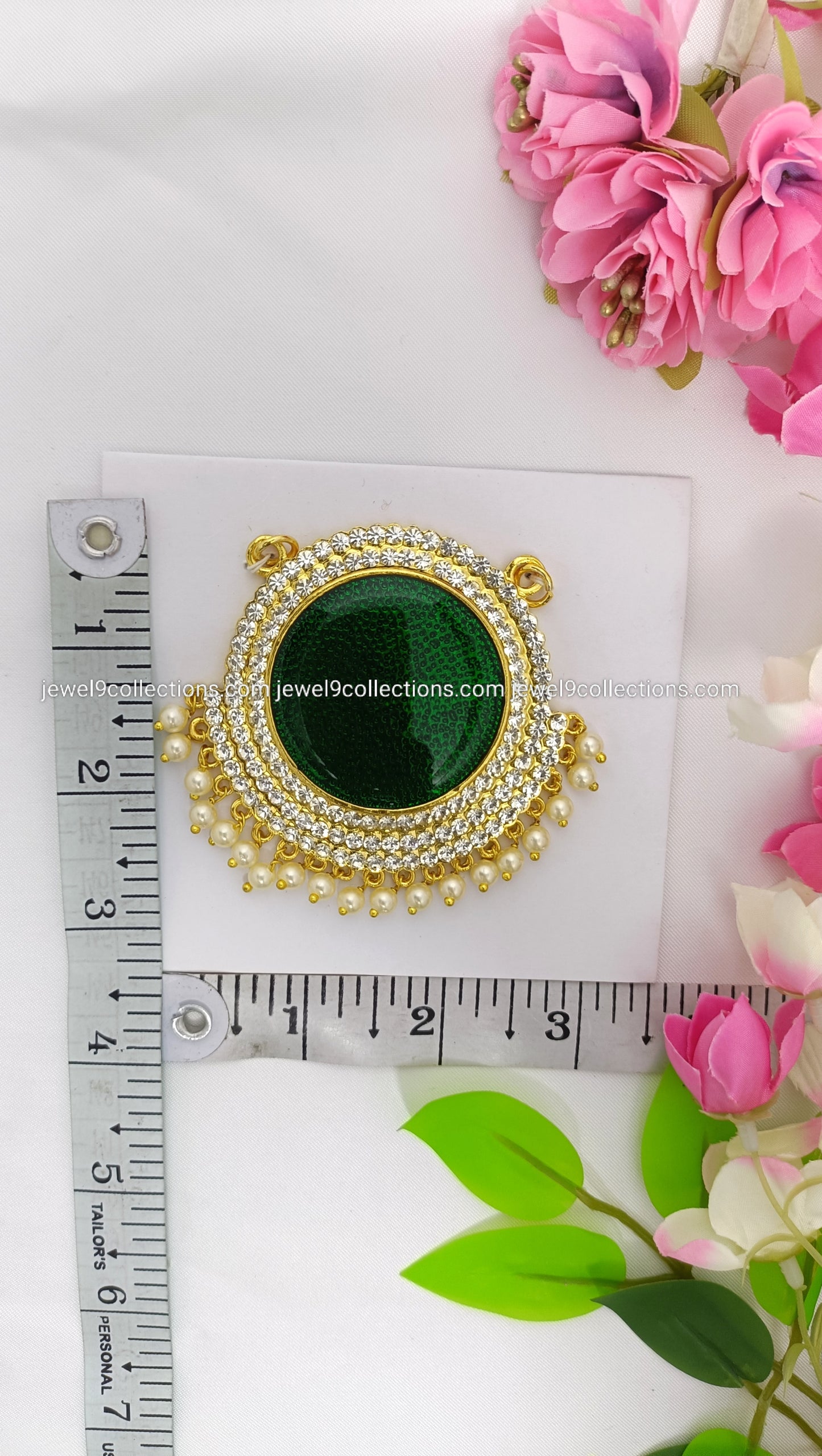 Lakshmi Narayan Pendent Green colour H-2.75 # W-3