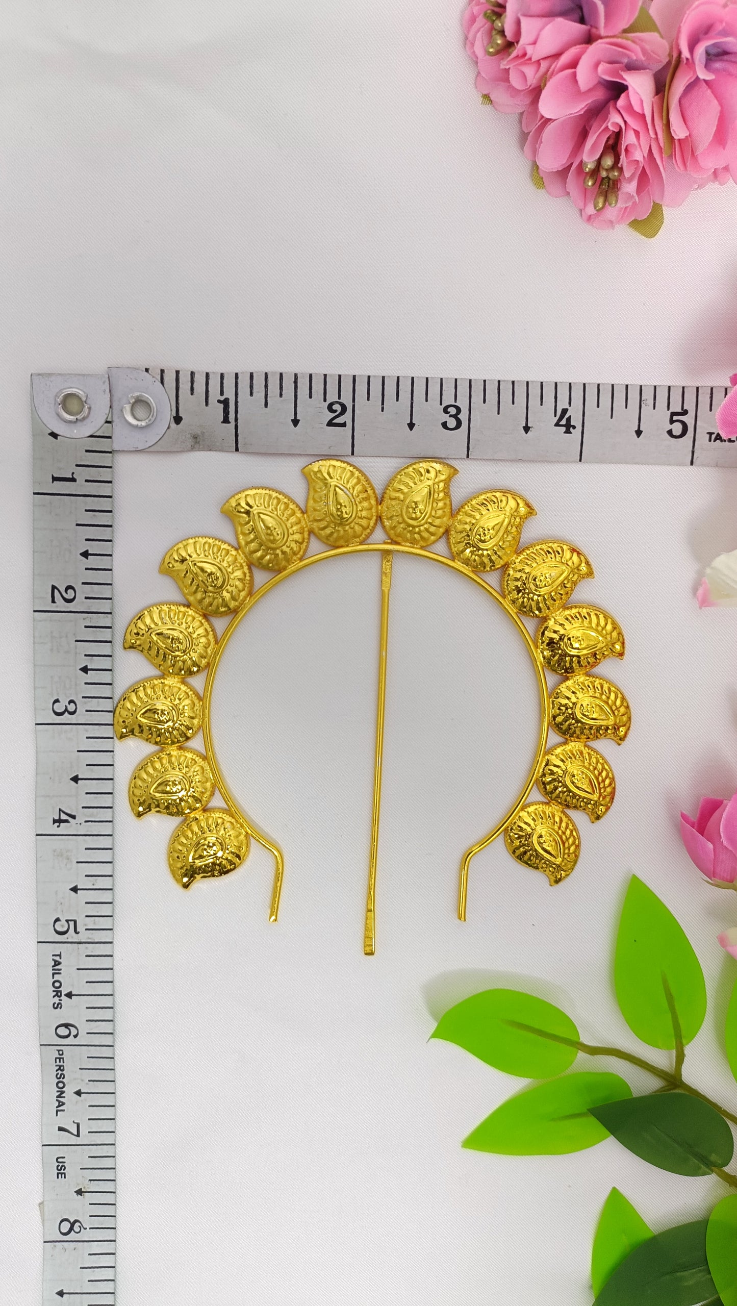 Gold plated crown Arch for Goddess Idols