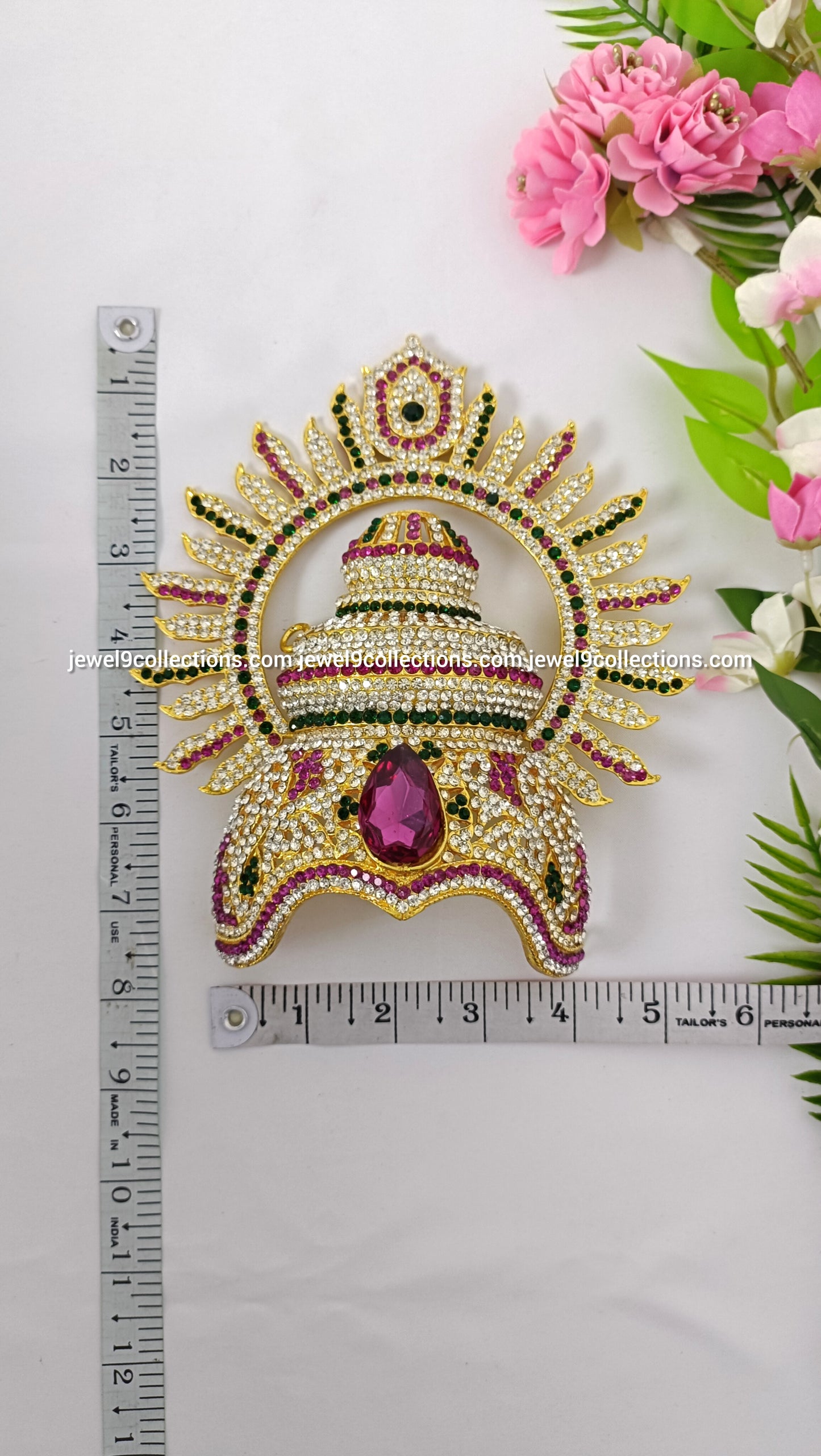 Divine Crown Mukut for Goddess Lakshmi Mata