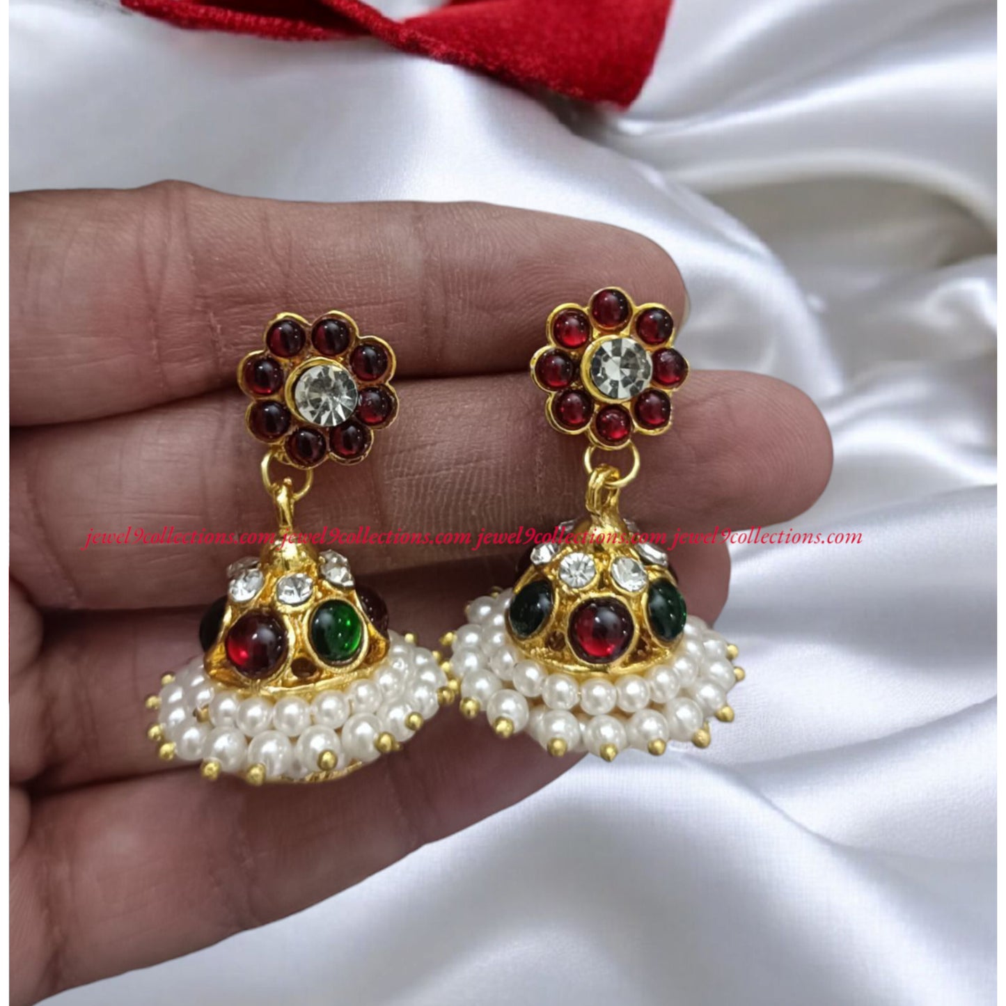 Small Size Bharatanatyam Earring And Jhumka