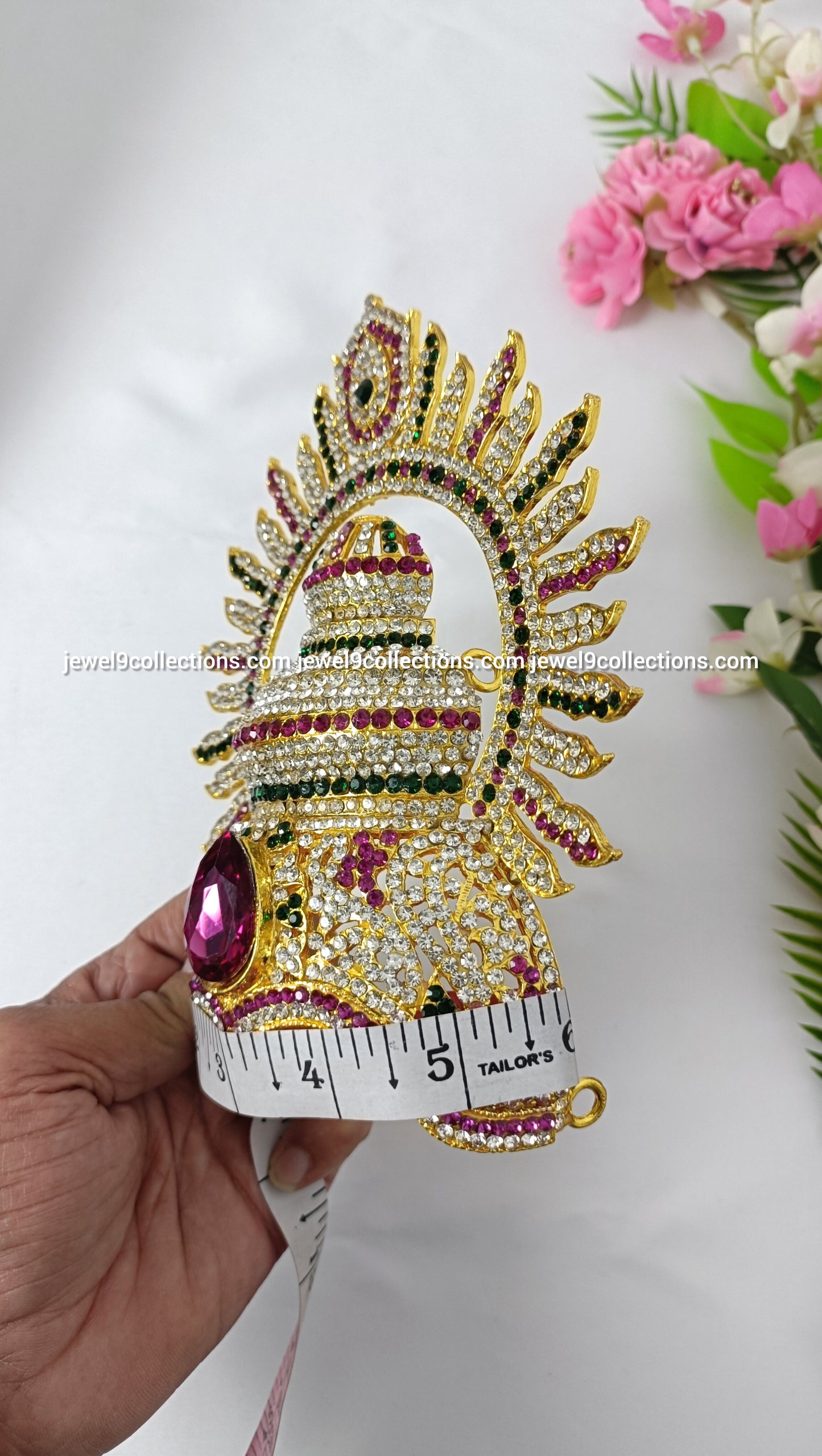 Divine Crown Mukut for Goddess Lakshmi Mata
