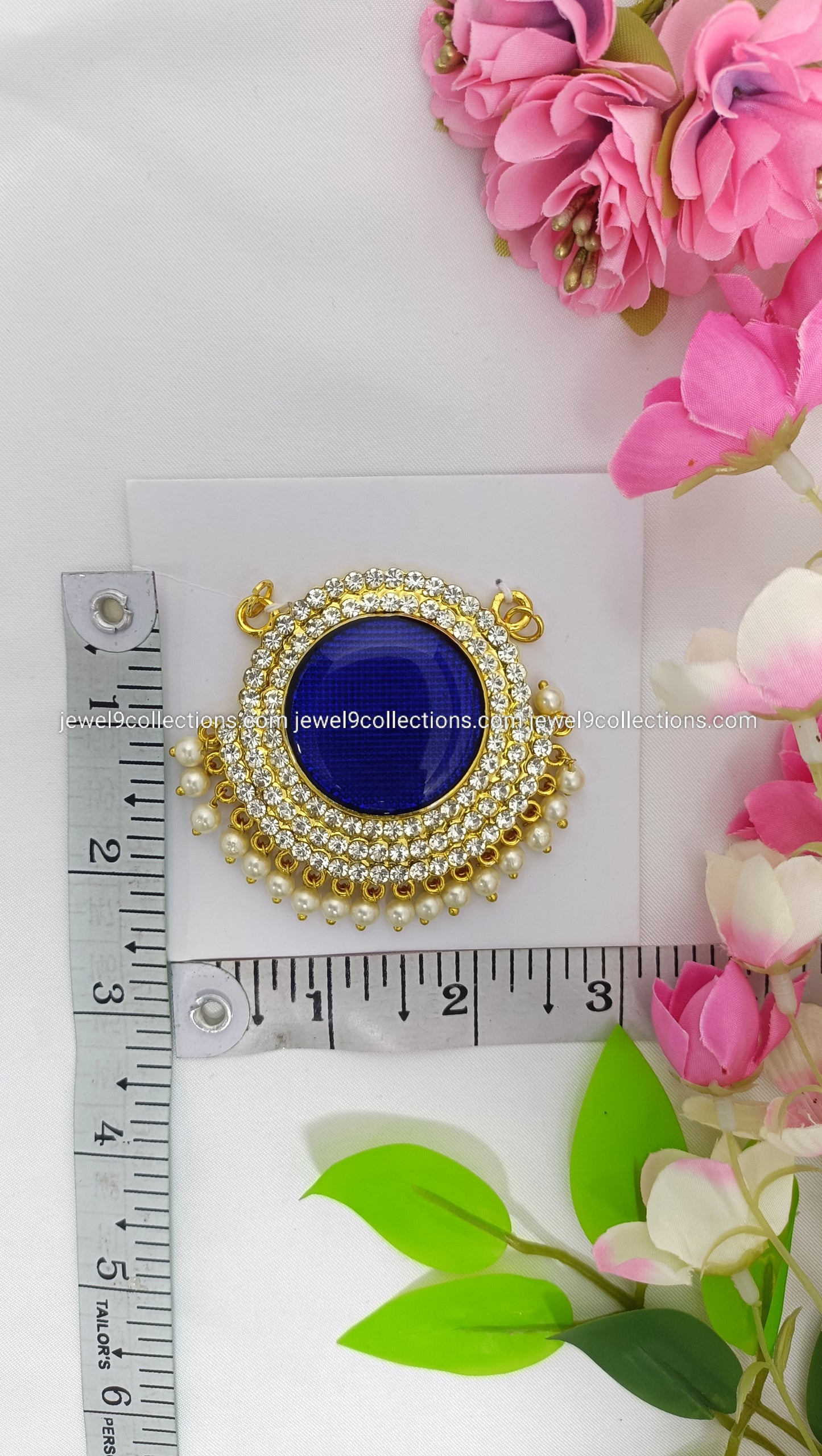 Venkateswara Swamy pendant Blue colour H-2.5 # W-2.75