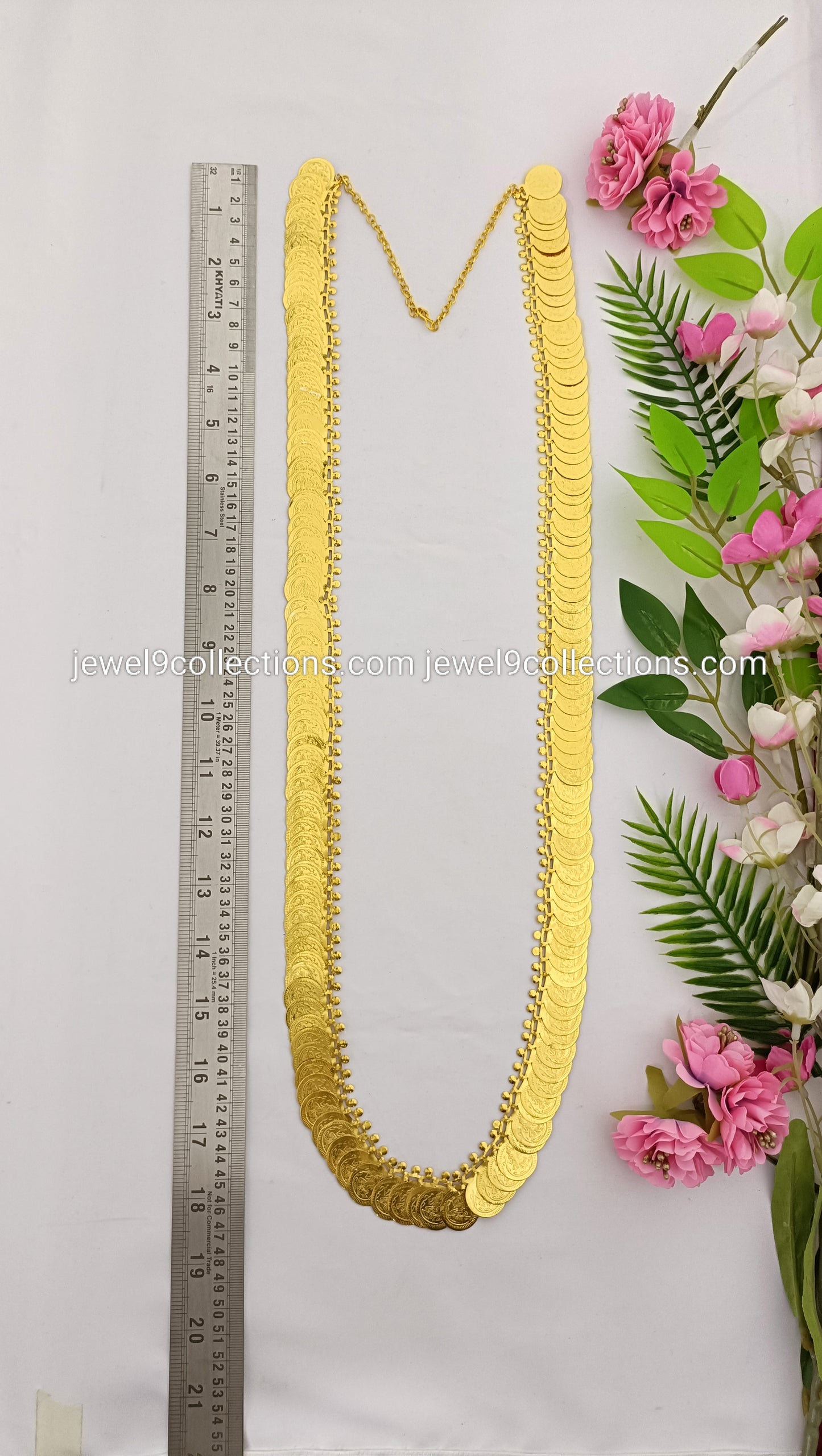 Long chain kasulamala for God and goddess 150 coins