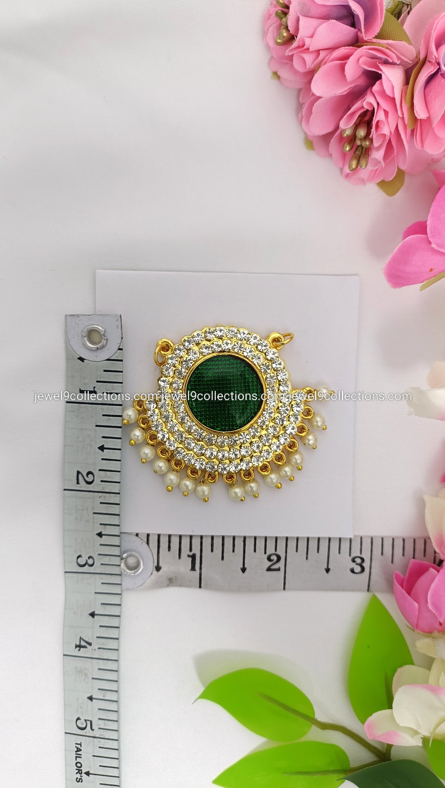 Tirupati Balaji pendent Green colour H-2 # W-2.5