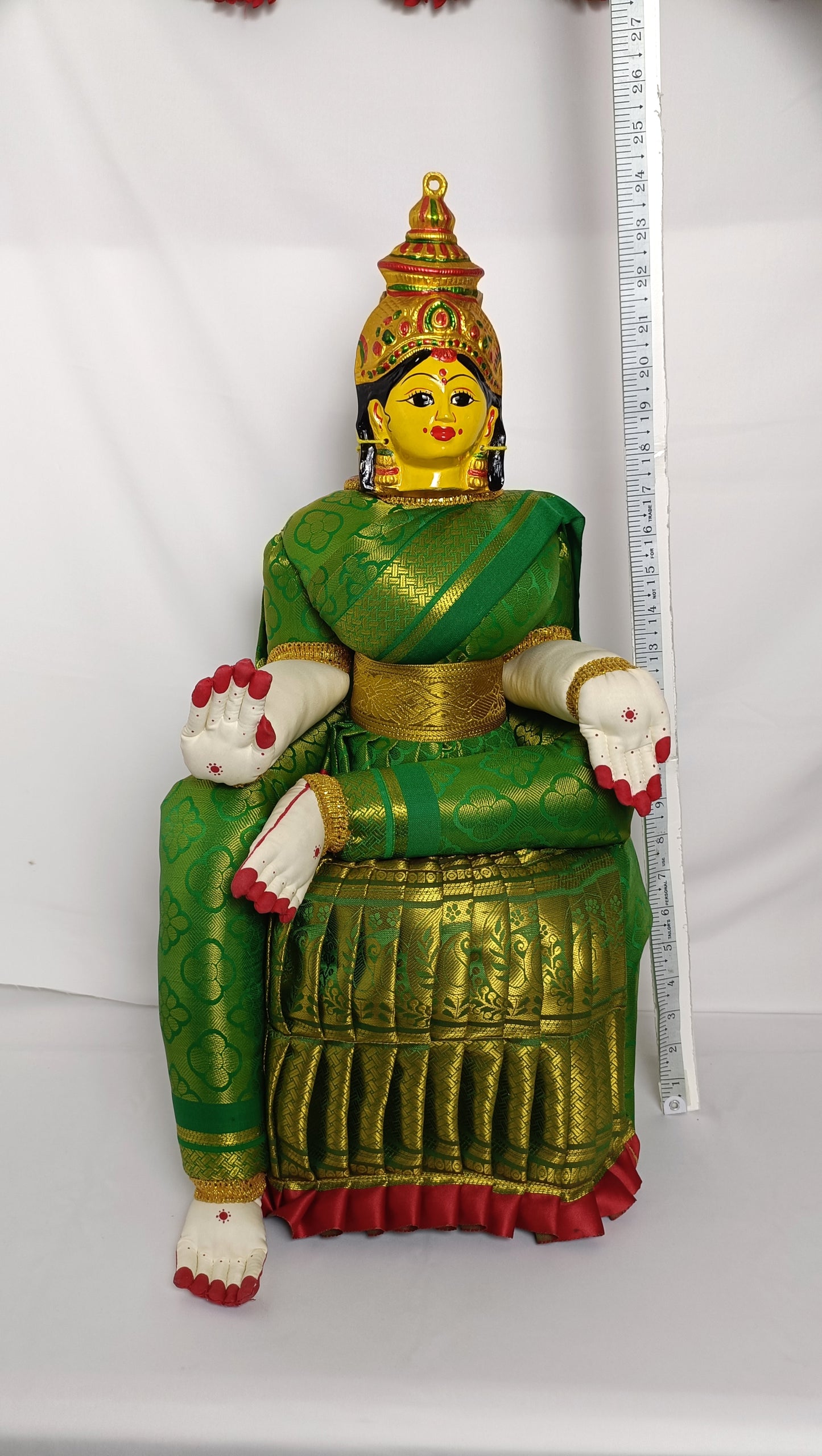 Varalakshmi Vratham Pooja Doll 24" inches Green