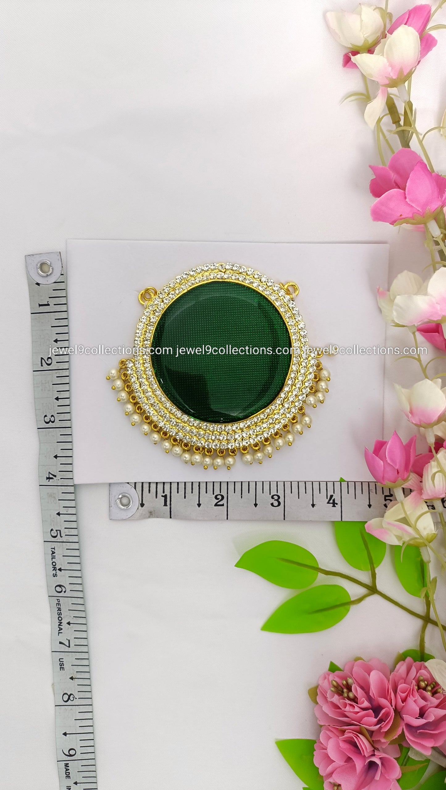 God Diety Pendant-Locket height 3.5 inch width 3.75 inch green colour