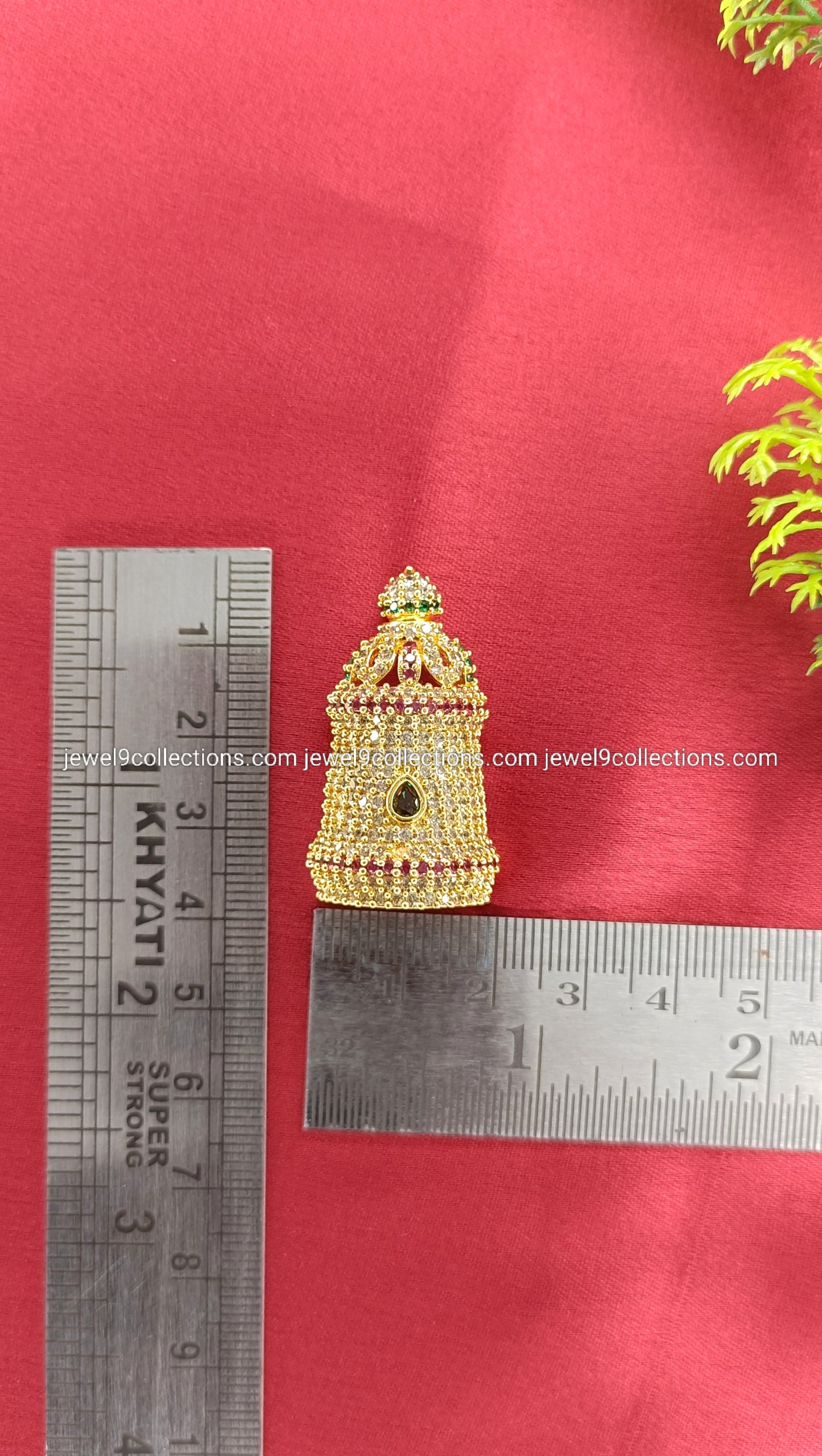 CZ stones Crown for God and Goddess Height 4.cm - Wide 1.75 cm
