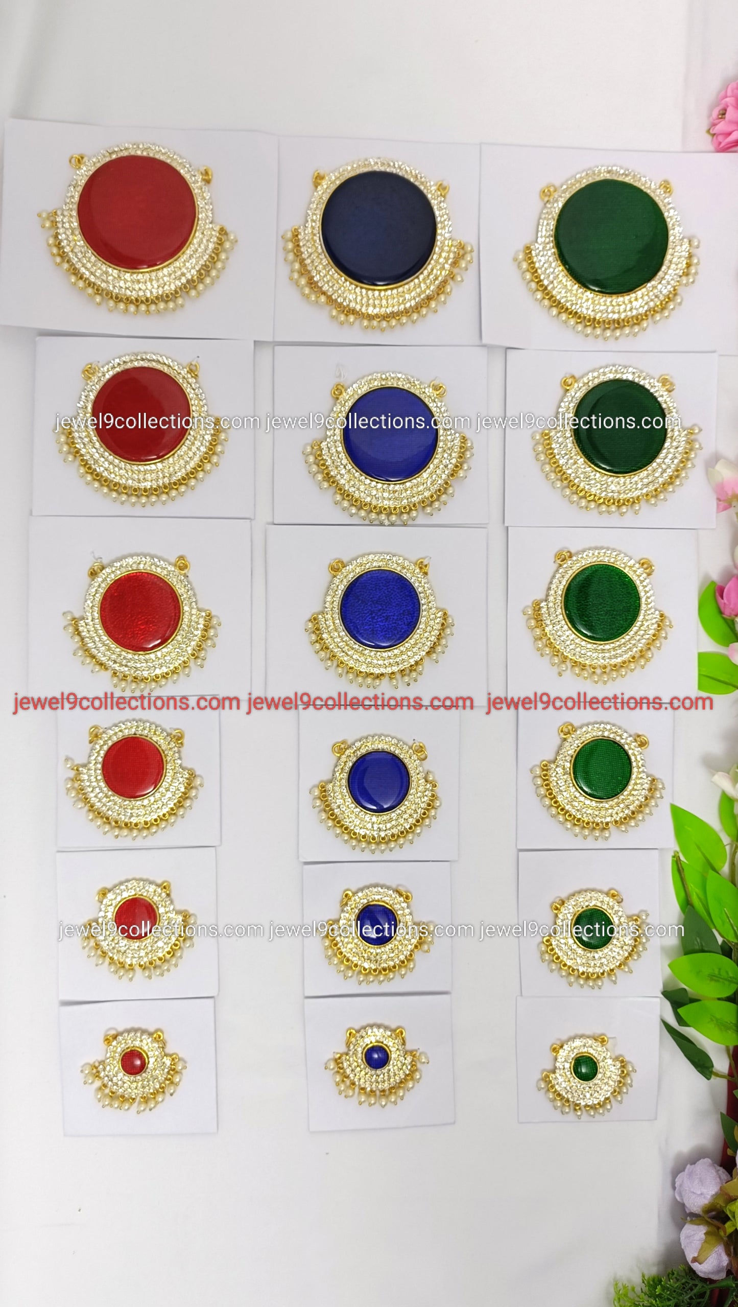 Venkateswara Swamy pendant Blue colour H-2.5 # W-2.75