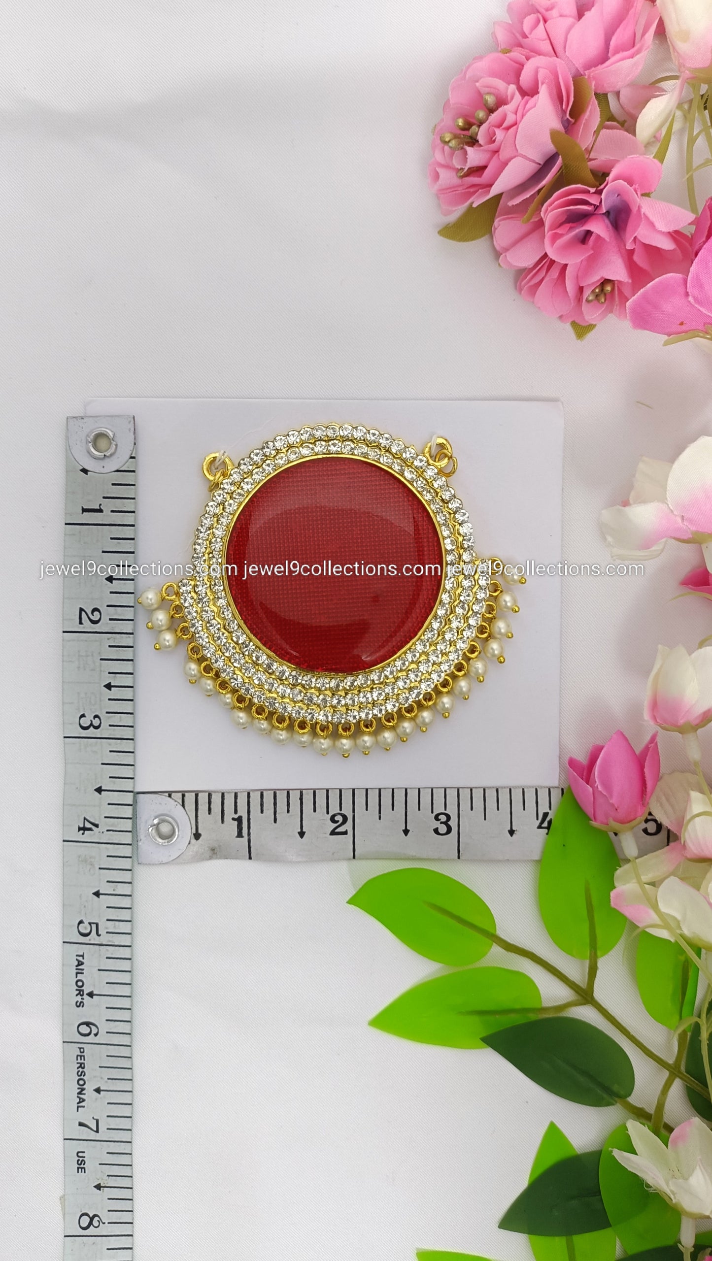 Balaji pendent H-3 # W-3.5 Red colour