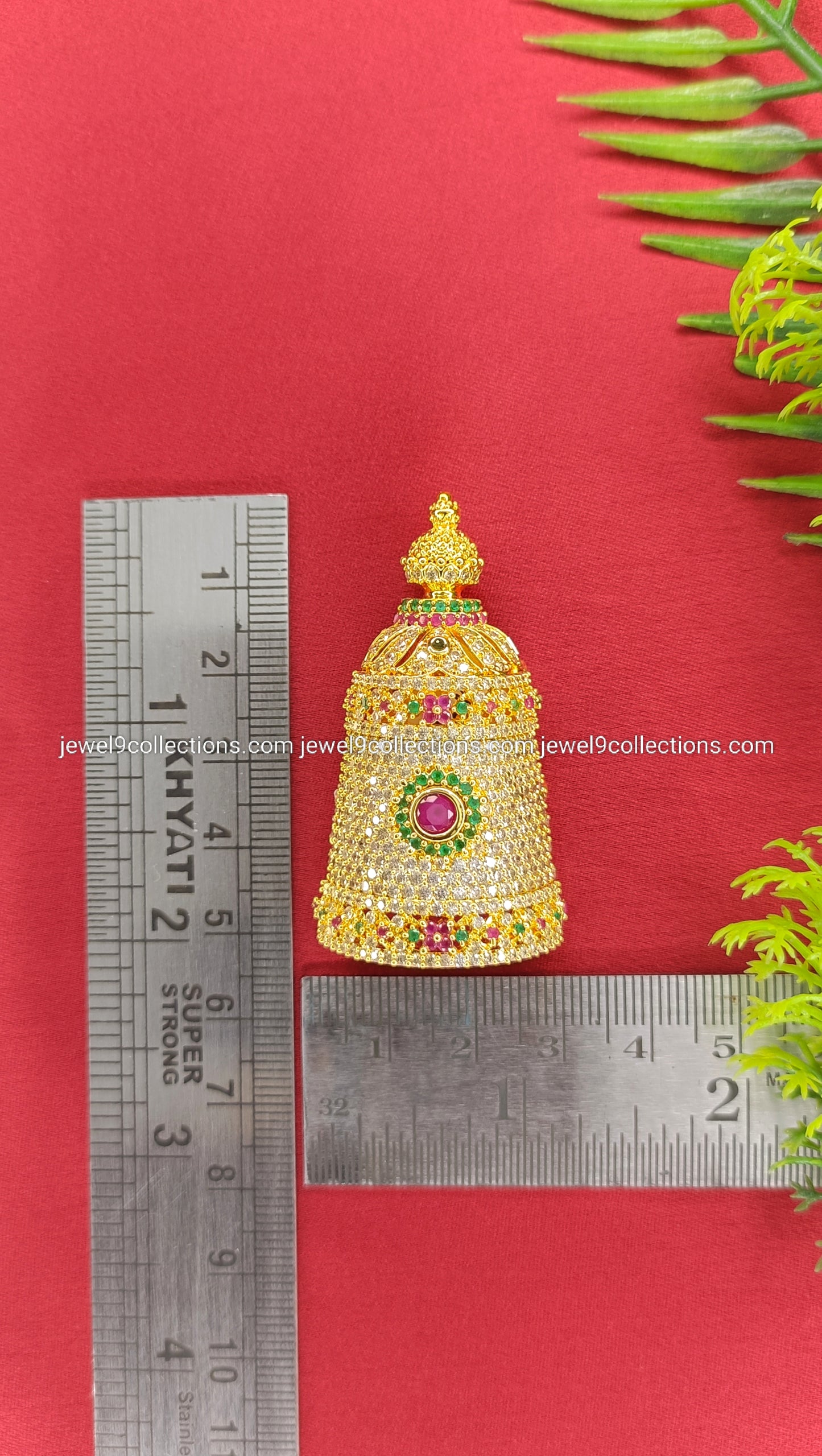 American Diamonds Half Crown For All Gods Height 5 cm - Wide 3 cm