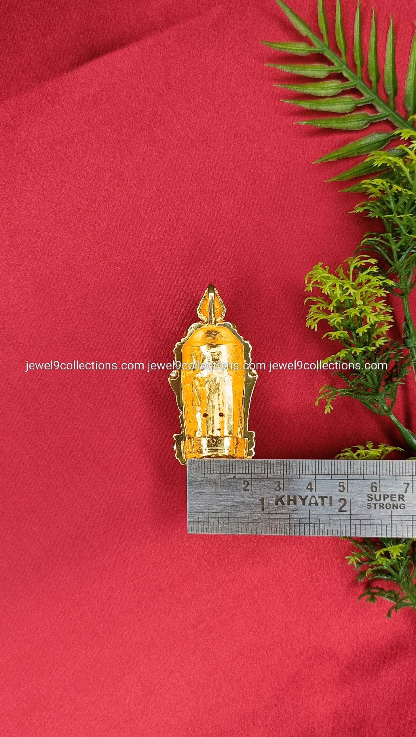 CZ stones Micro gold plated Crown for God and Goddess Height 5.5 cm - Wide 1.5 cm