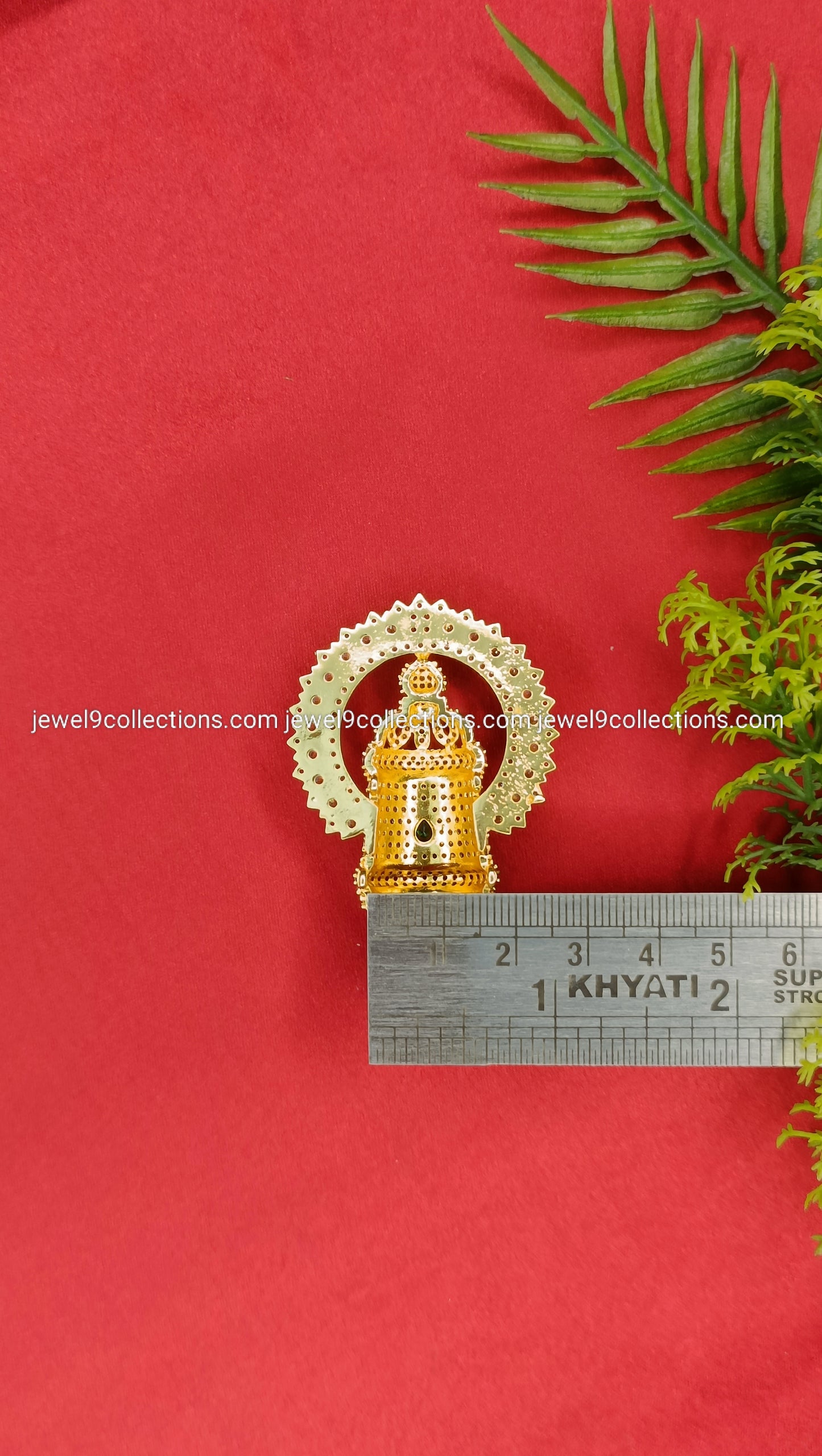 AD Stone Exquisite God Goddess Crown Height: 4.5 cm-Width: 1.5 cm