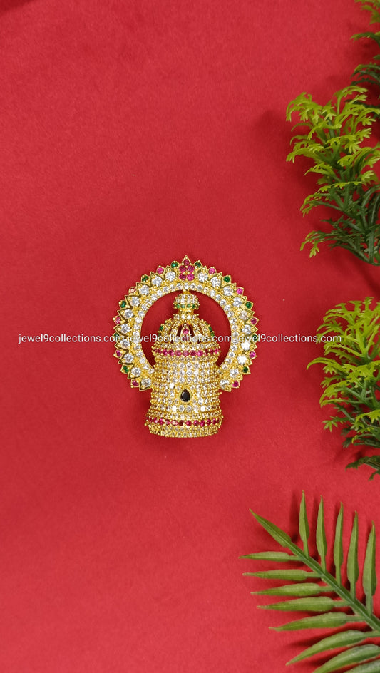 AD Stone Exquisite God Goddess Crown Height 5.5 cm - Wide 2.cm