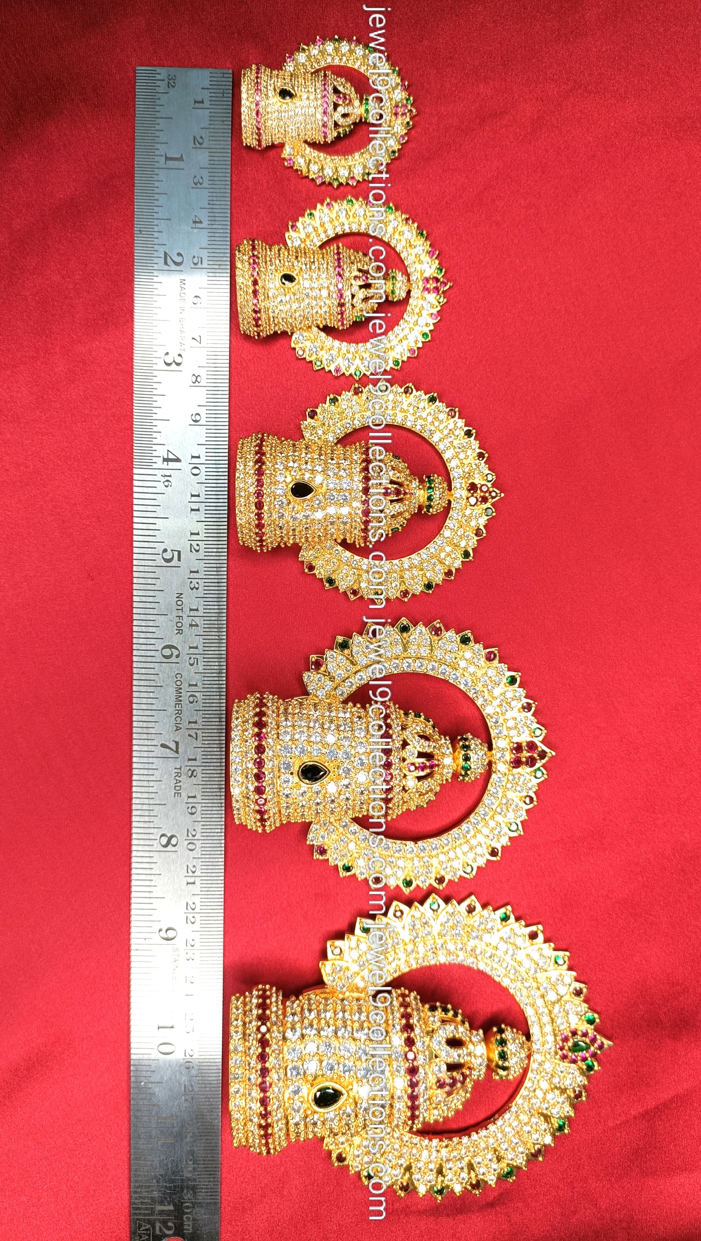 AD Stone Exquisite God Goddess Crown Height: 4.5 cm-Width: 1.5 cm