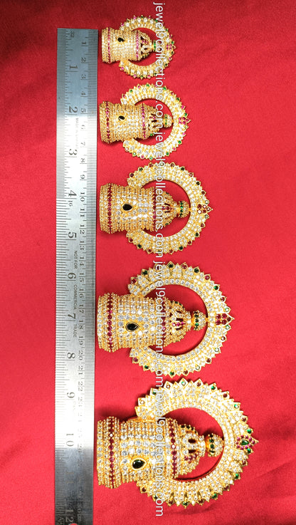 AD Stone Exquisite God Goddess Crown Height: 4.5 cm-Width: 1.5 cm
