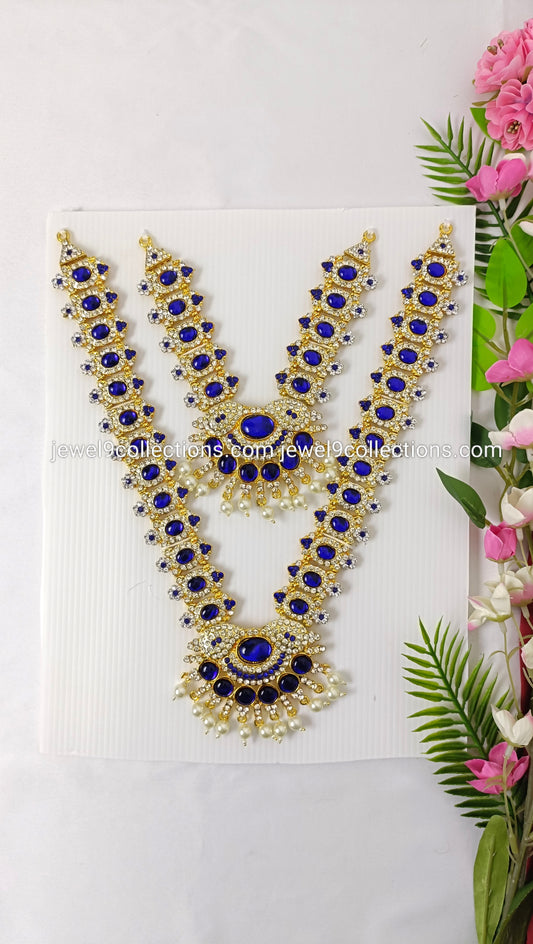 Blue Stoned divine necklace for deity