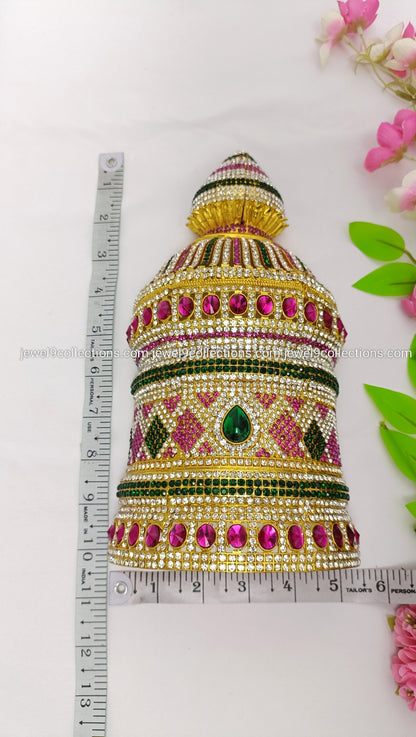 Sacred handmade Crown for Hindu Deity