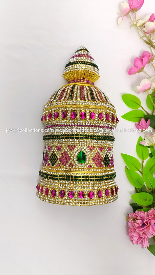 Sacred handmade Crown for Hindu Deity
