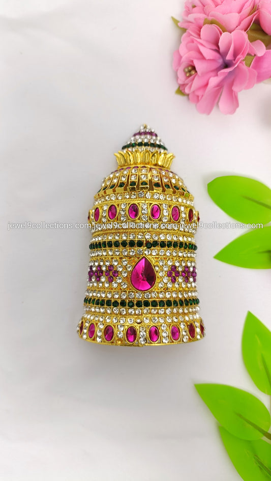 Sacred handmade Crown for Hindu Deity size 1