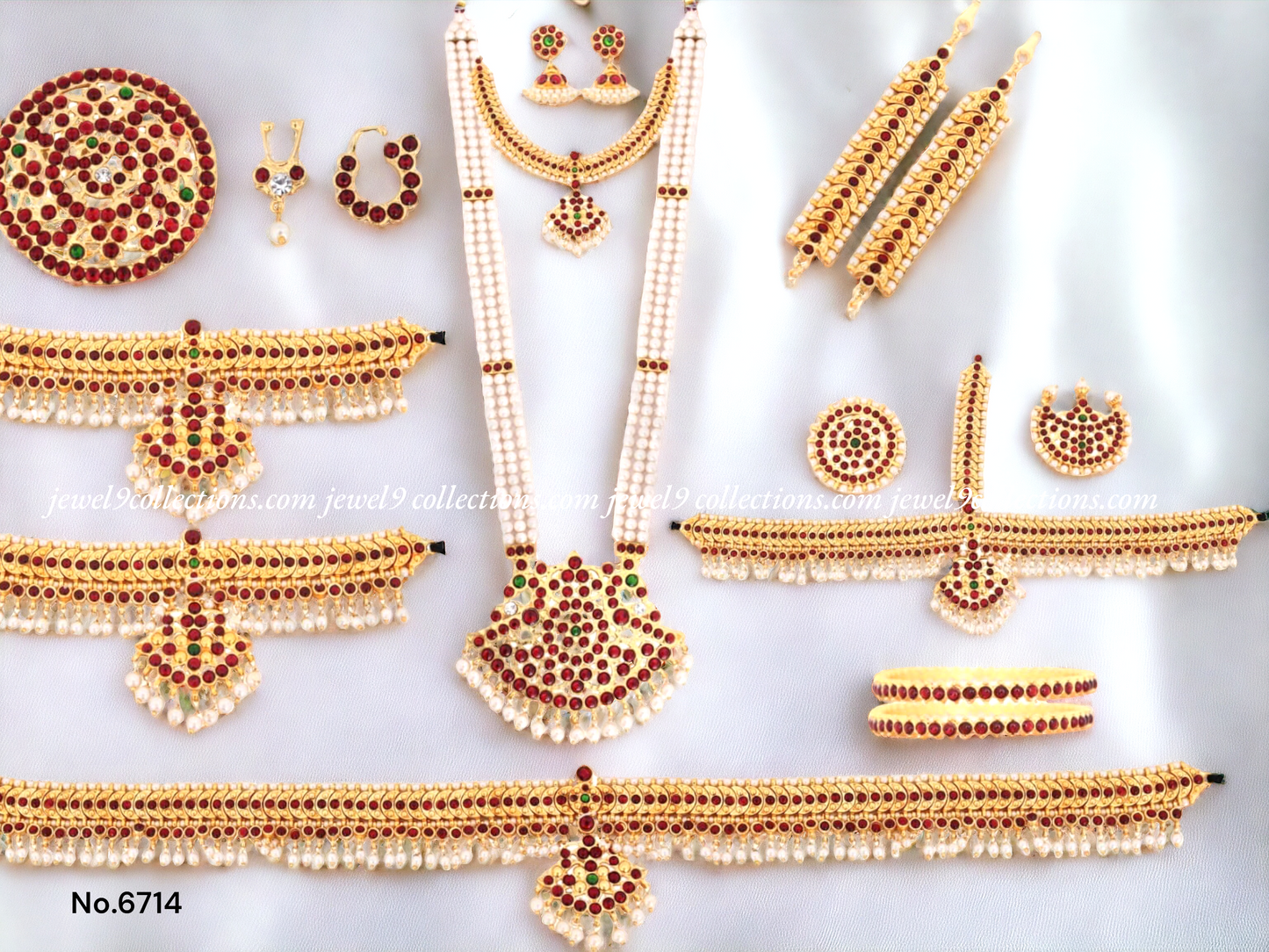 Indian Sparkling Bharatanatyam Dance Jewelry