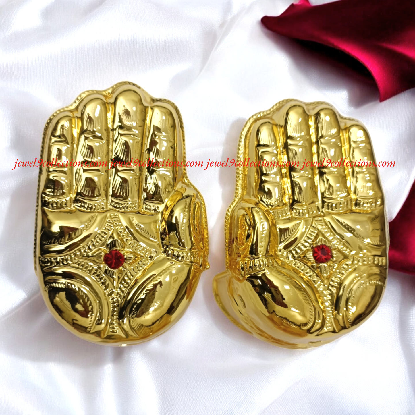 Gold Plated Big Size  Hastam Padam for God and Godess
