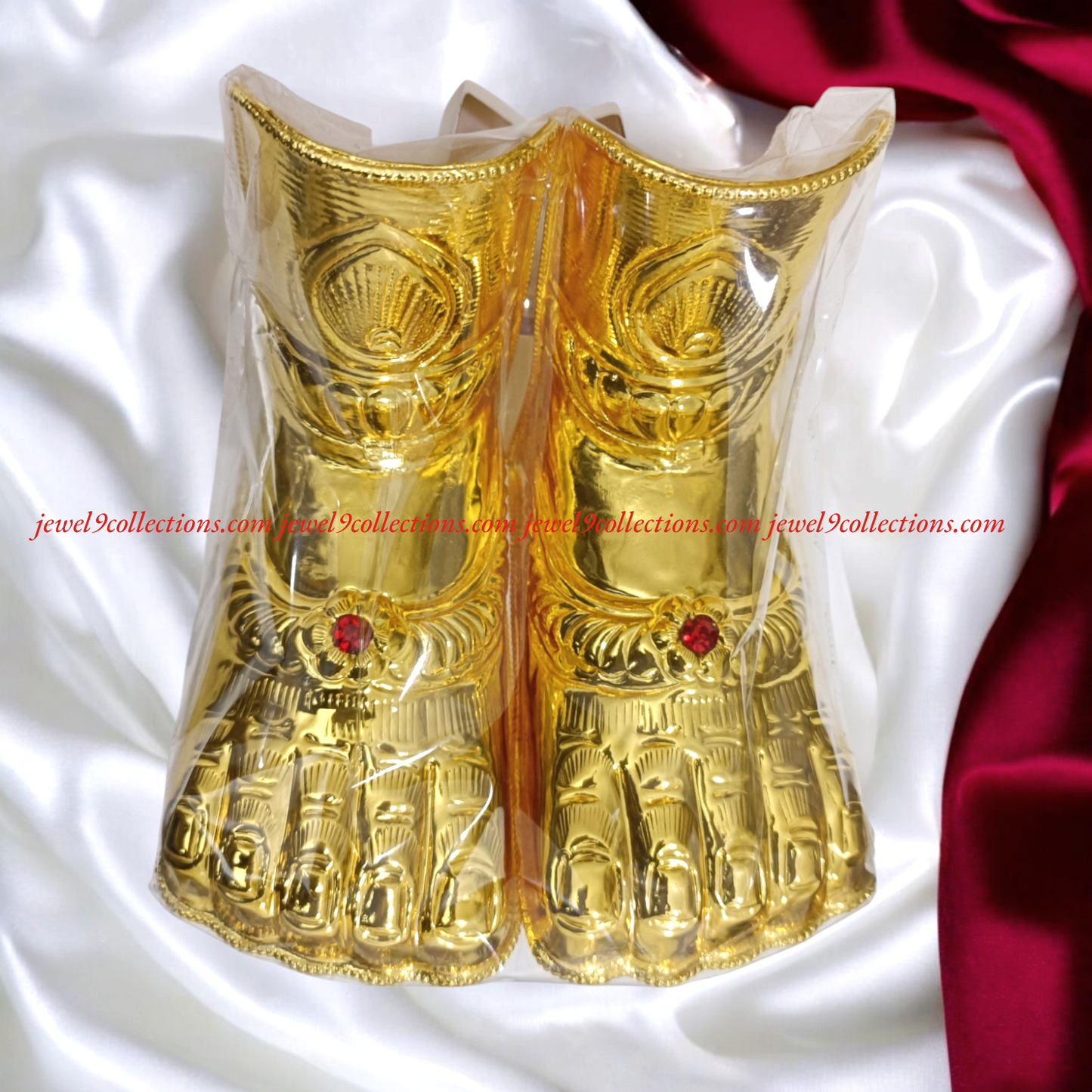 Gold Plated Big Size  Hastam Padam for God and Godess
