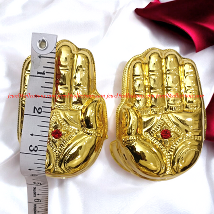 Gold Plated Big Size  Hastam Padam for God and Godess