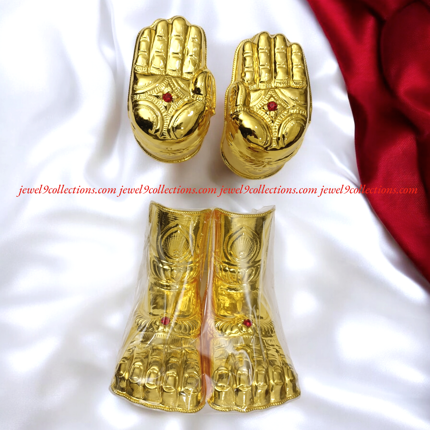 Gold Plated Big Size  Hastam Padam for God and Godess