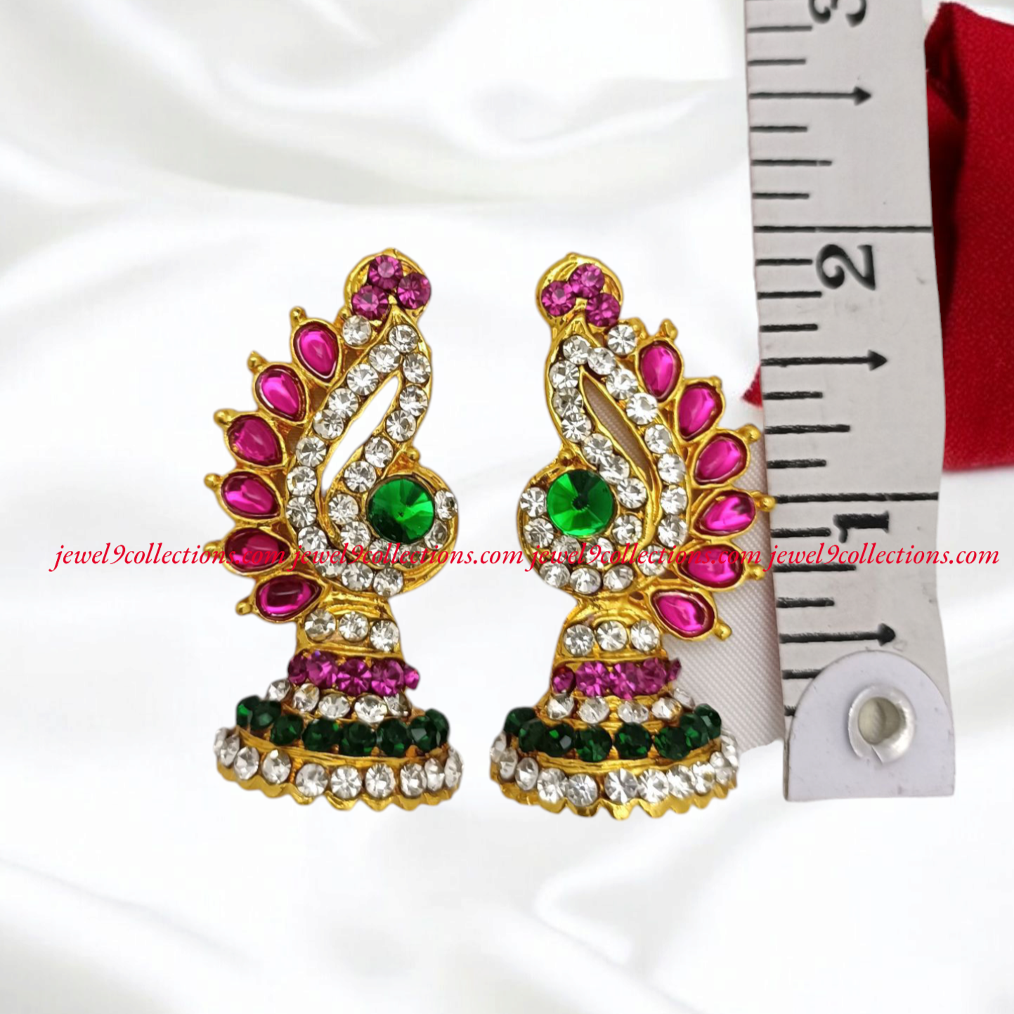 God Deity Stone Earrings  Karna Pathakam