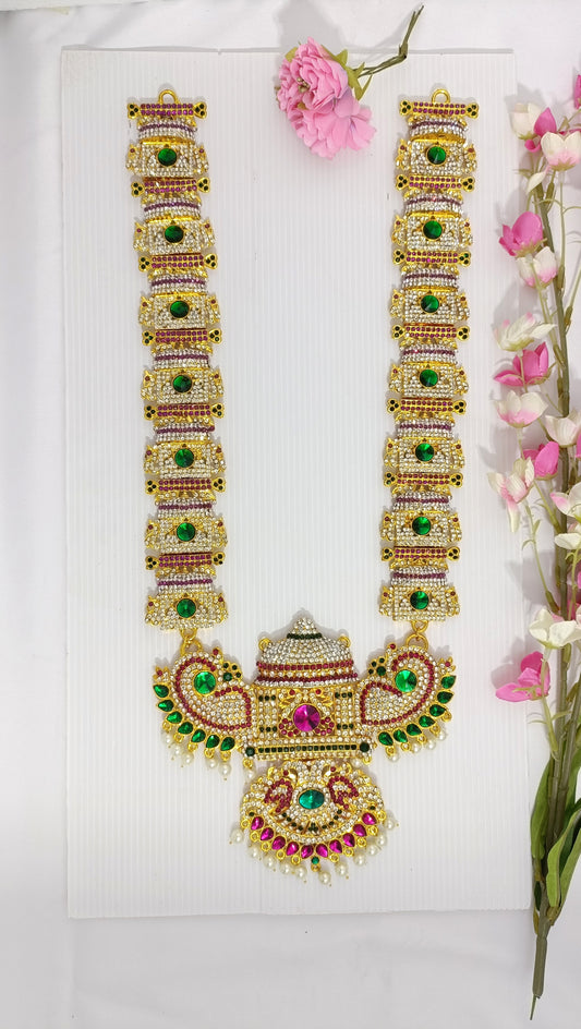 Divine Goddess Lakshmi Stones Necklace