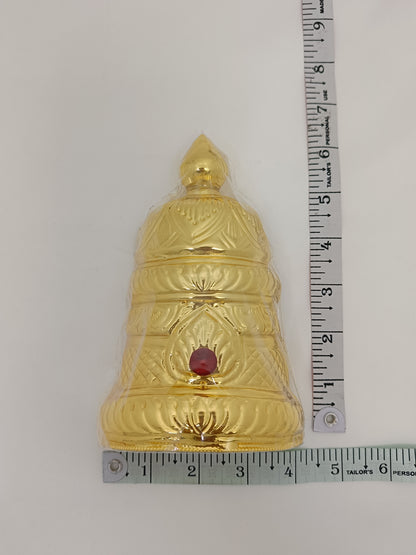 Gold Plated Ornate God / Deity Mukut / Crown / Kiritum